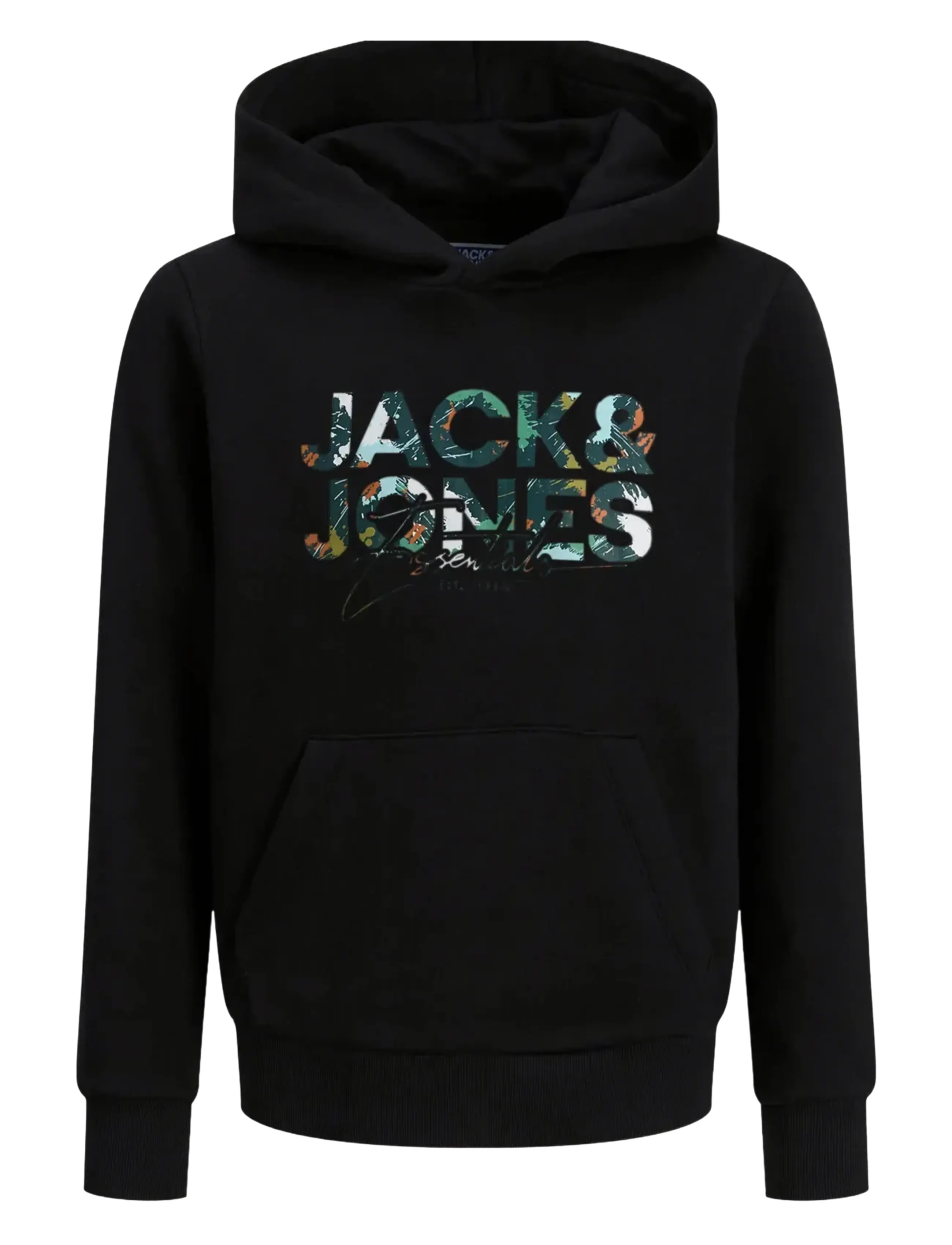 JACK & JONES Jjgeplas Sweat Hood Mni Schwarz - 116 - Kinder