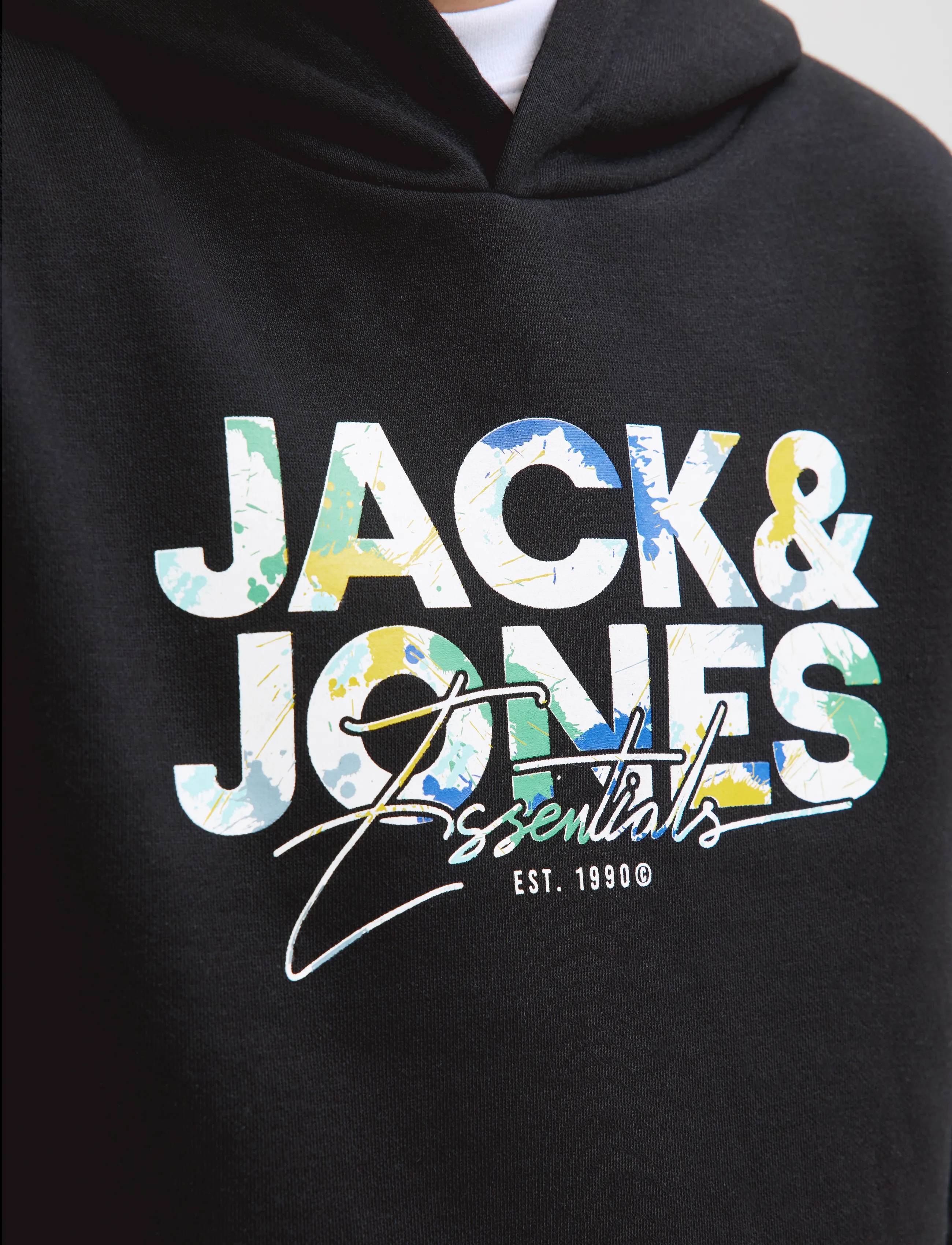 Jack & Jones - JJGEPLAS SWEAT HOOD MNI - kapuzenpullover - black - 1