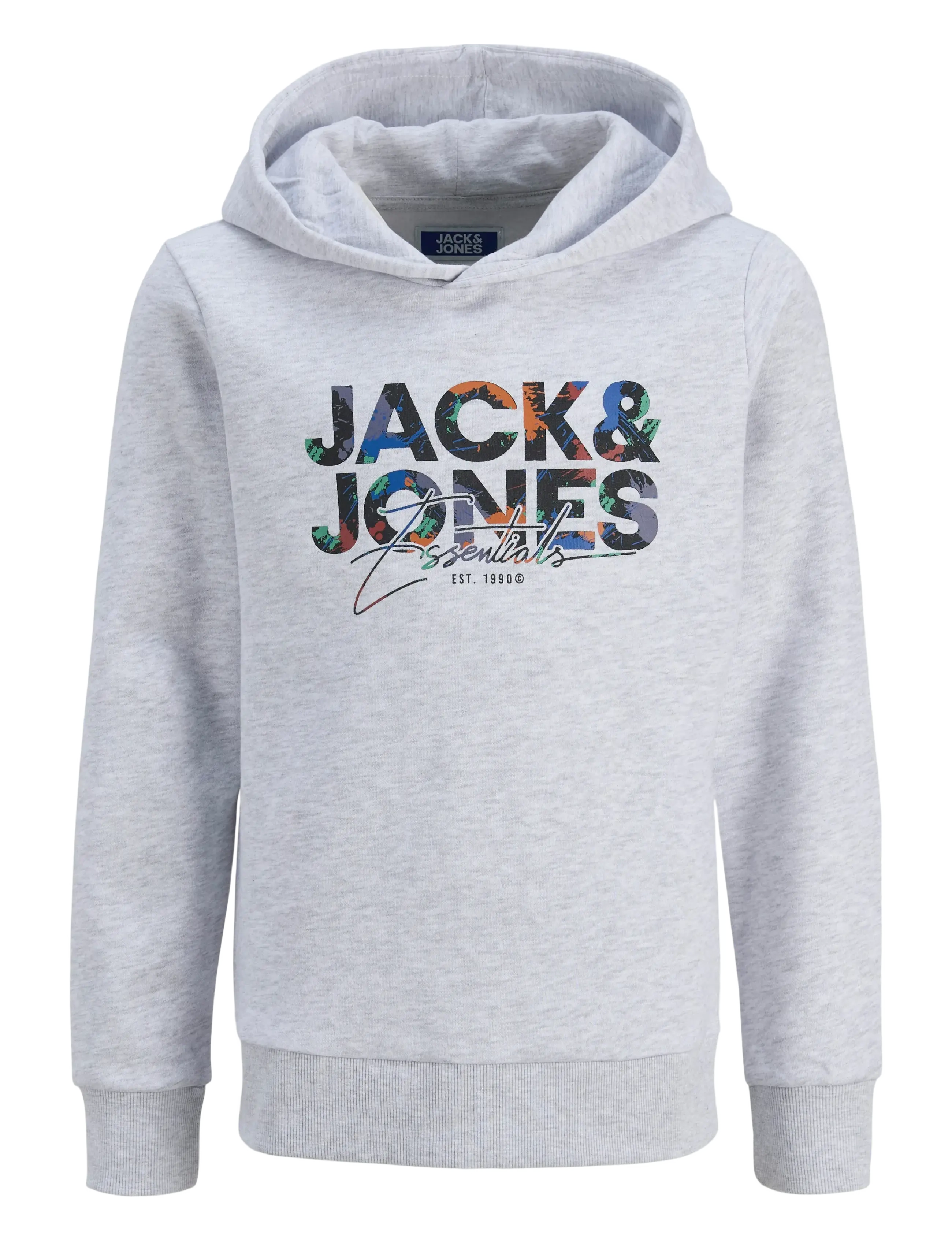 JACK & JONES Jjgeplas Sweat Hood Mni Grau - 110 - Kinder