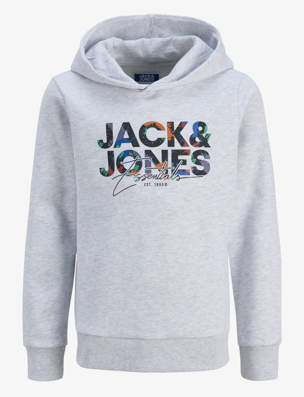 Jack & Jones - JJGEPLAS SWEAT HOOD MNI - kapuutsiga dressipluusid - white melange - 0