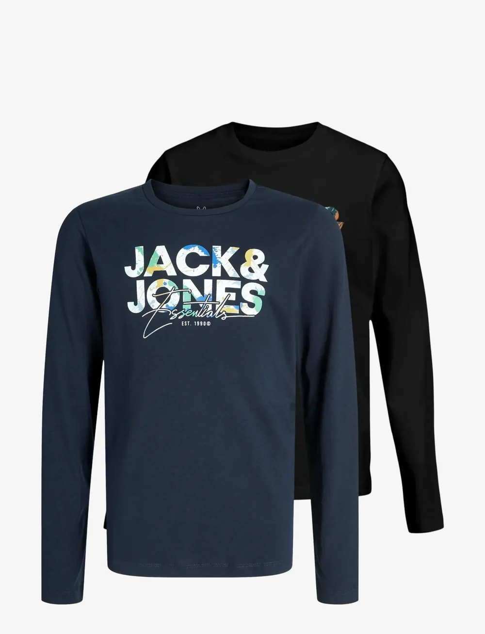 Jack & Jones - JJGEPLAS TEE LS CREW NECK 2PK MP JNR - langärmelig - sky captain - 1