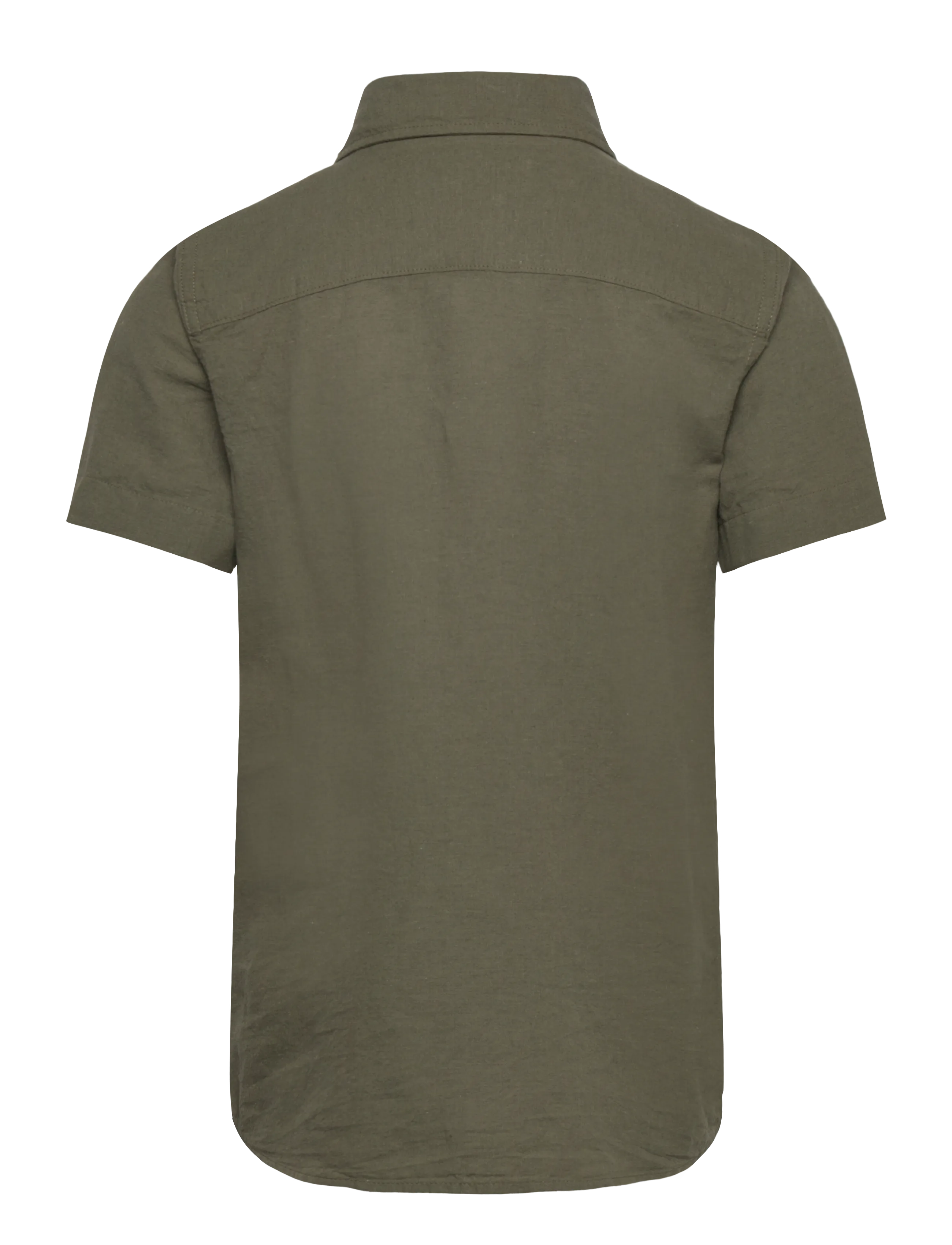 Jack & Jones - JJEBREEZE LINEN BLEND SHIRT S/S SN JNR - marškiniai trumpomis rankovėmis - dusty olive - 2