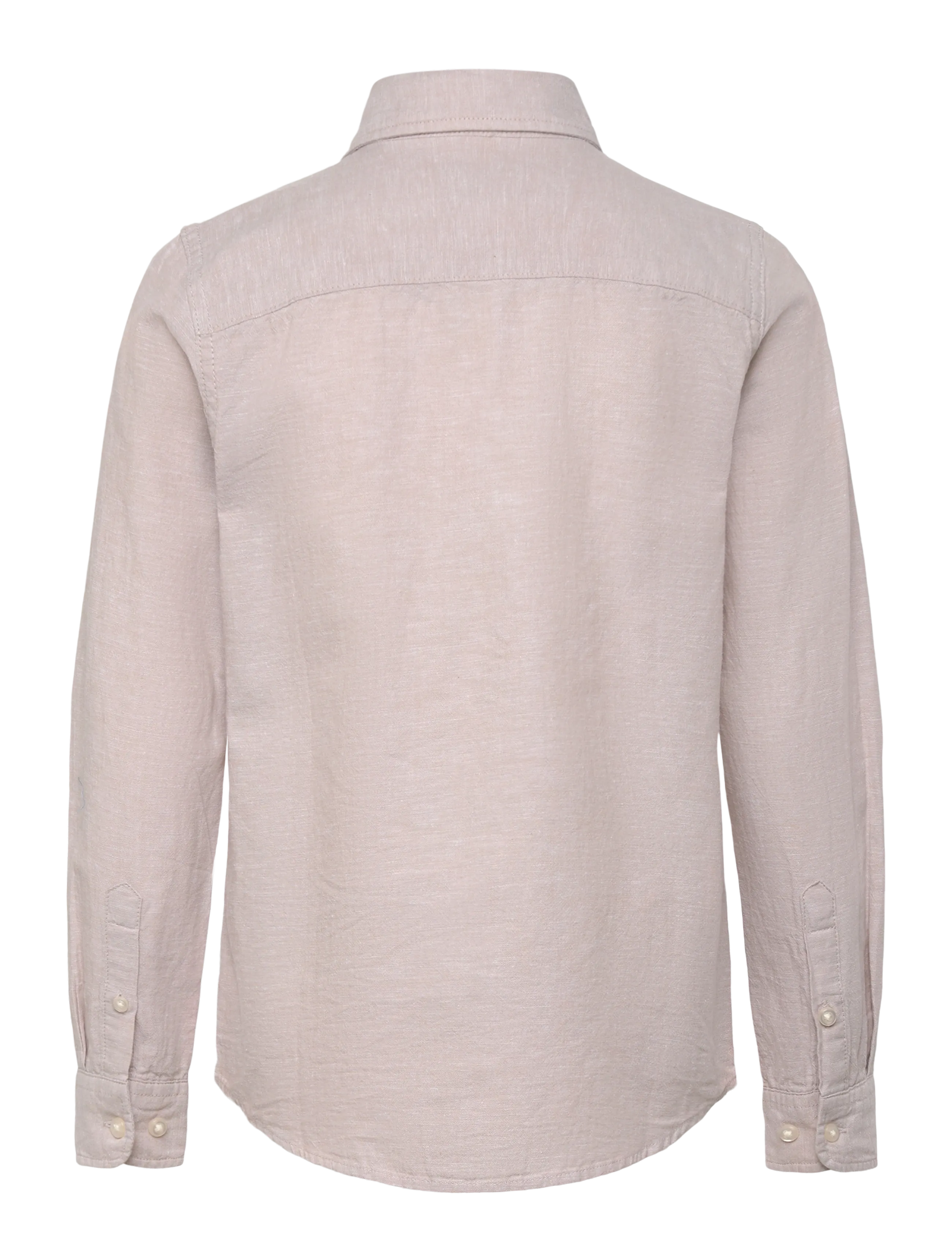 Jack & Jones - JJEBREEZE LINEN BLEND SHIRT L/S SN JNR - langærmede skjorter - string - 2