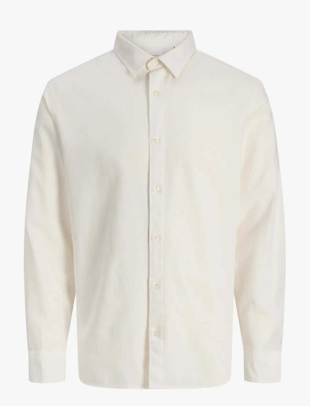 Jack & Jones - JJEBREEZE LINEN BLEND SHIRT L/S SN JNR - långärmade skjortor - white - 1