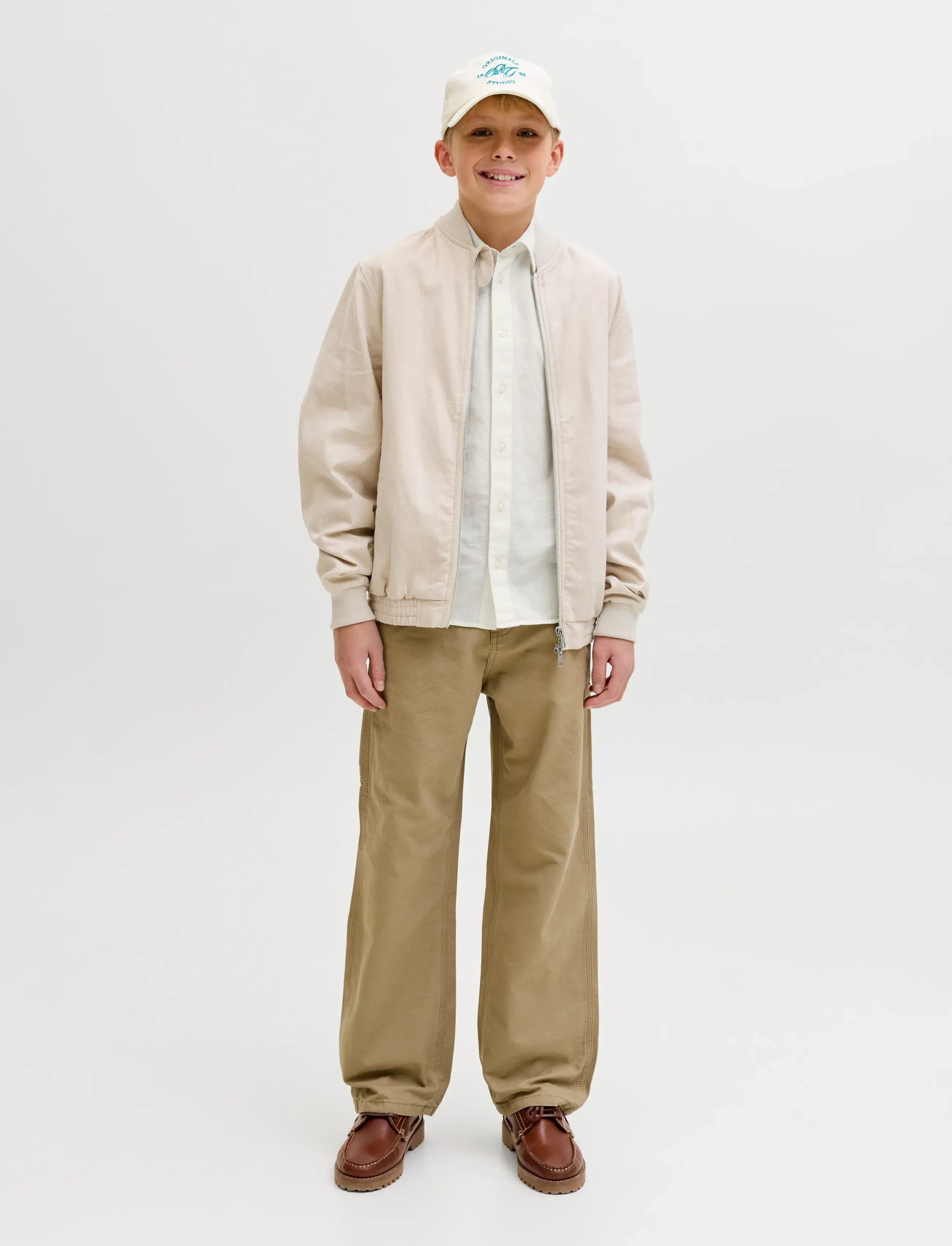 Jack & Jones - JJEBREEZE LINEN BLEND SHIRT L/S SN JNR - chemises à manches longues - white - 3