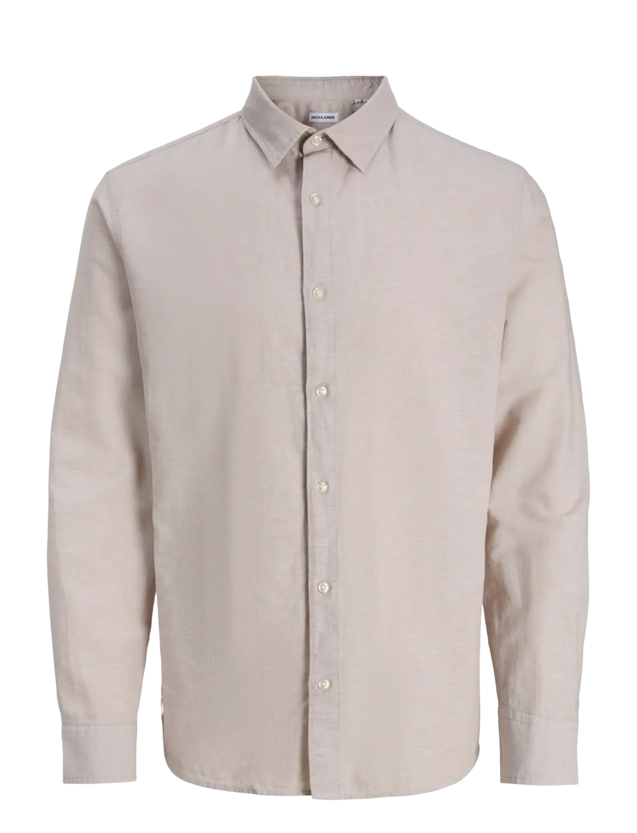 Jack & Jones JJEBREEZE LINEN BLEND SHIRT L/S SN MNI - Skjorter - STRING / beige