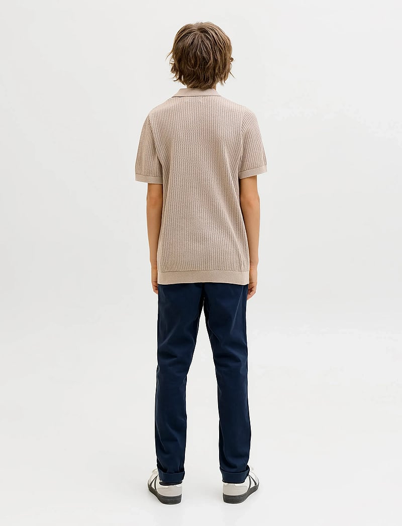 Jack & Jones - JJJESS KNIT POLO SS JNR - kurzärmelig - string - 3