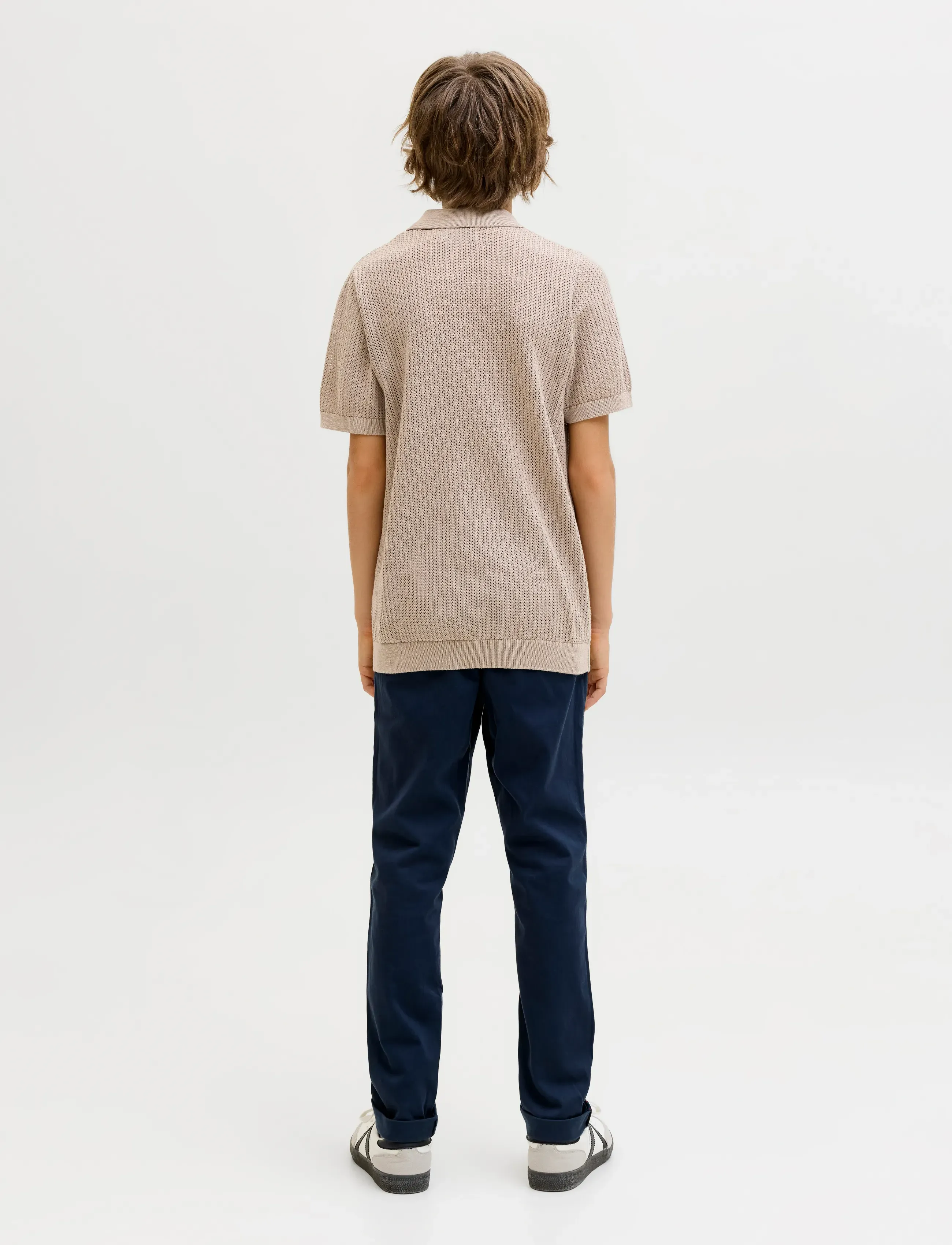 Jack & Jones - JJJESS KNIT POLO SS JNR - kortærmede poloer - string - 3
