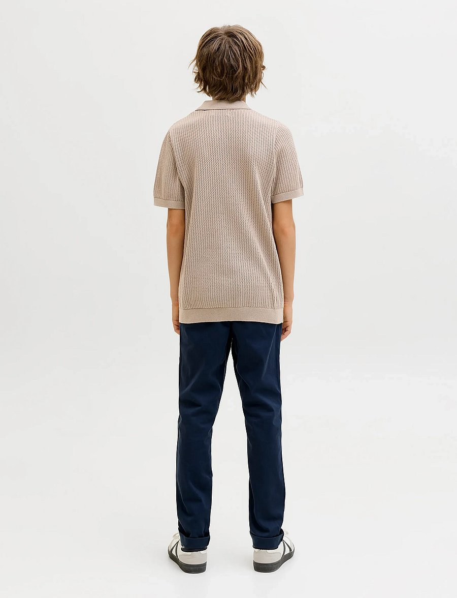 Jack & Jones - JJJESS KNIT POLO SS JNR - kortærmede poloer - string - 3