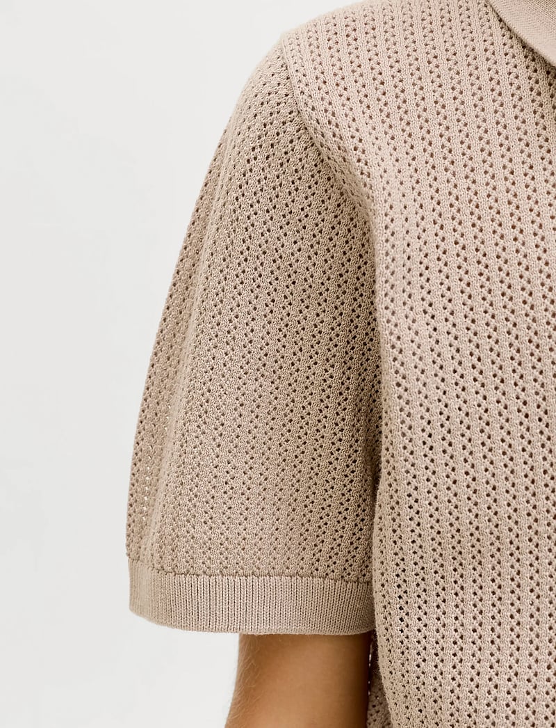 Jack & Jones - JJJESS KNIT POLO SS JNR - kurzärmelig - string - 5
