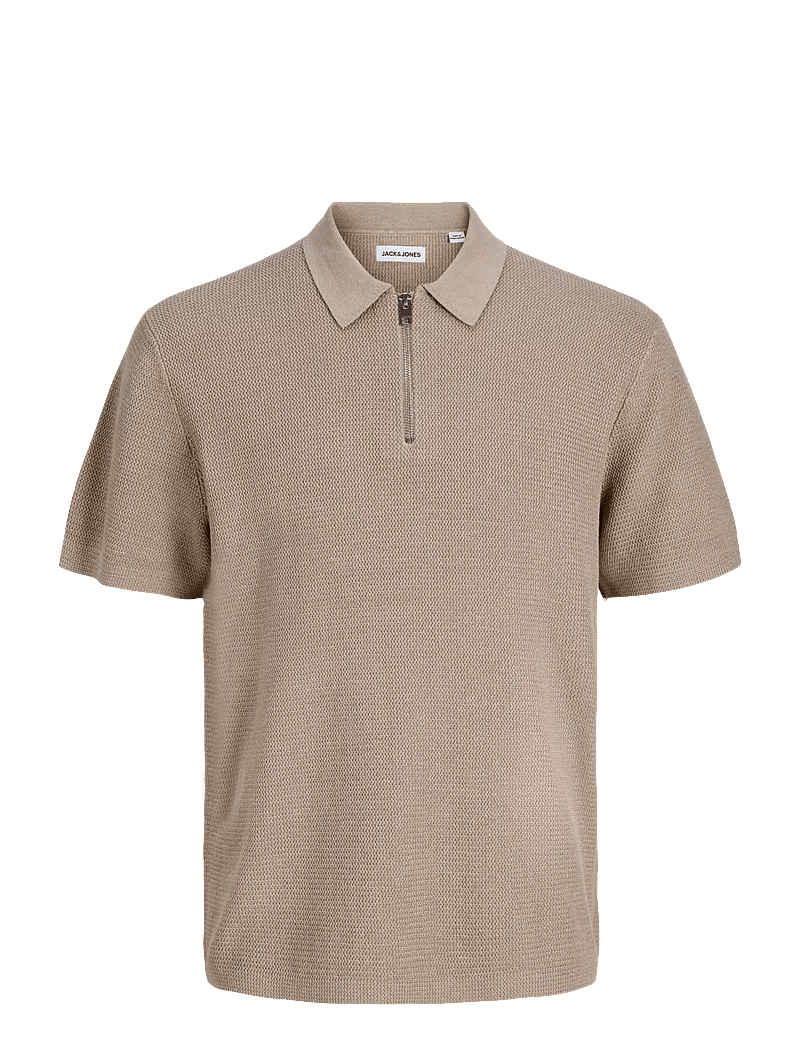 Jack & Jones - JJMAX KNIT ZIP POLO SS JNR - polostrik - string - 1