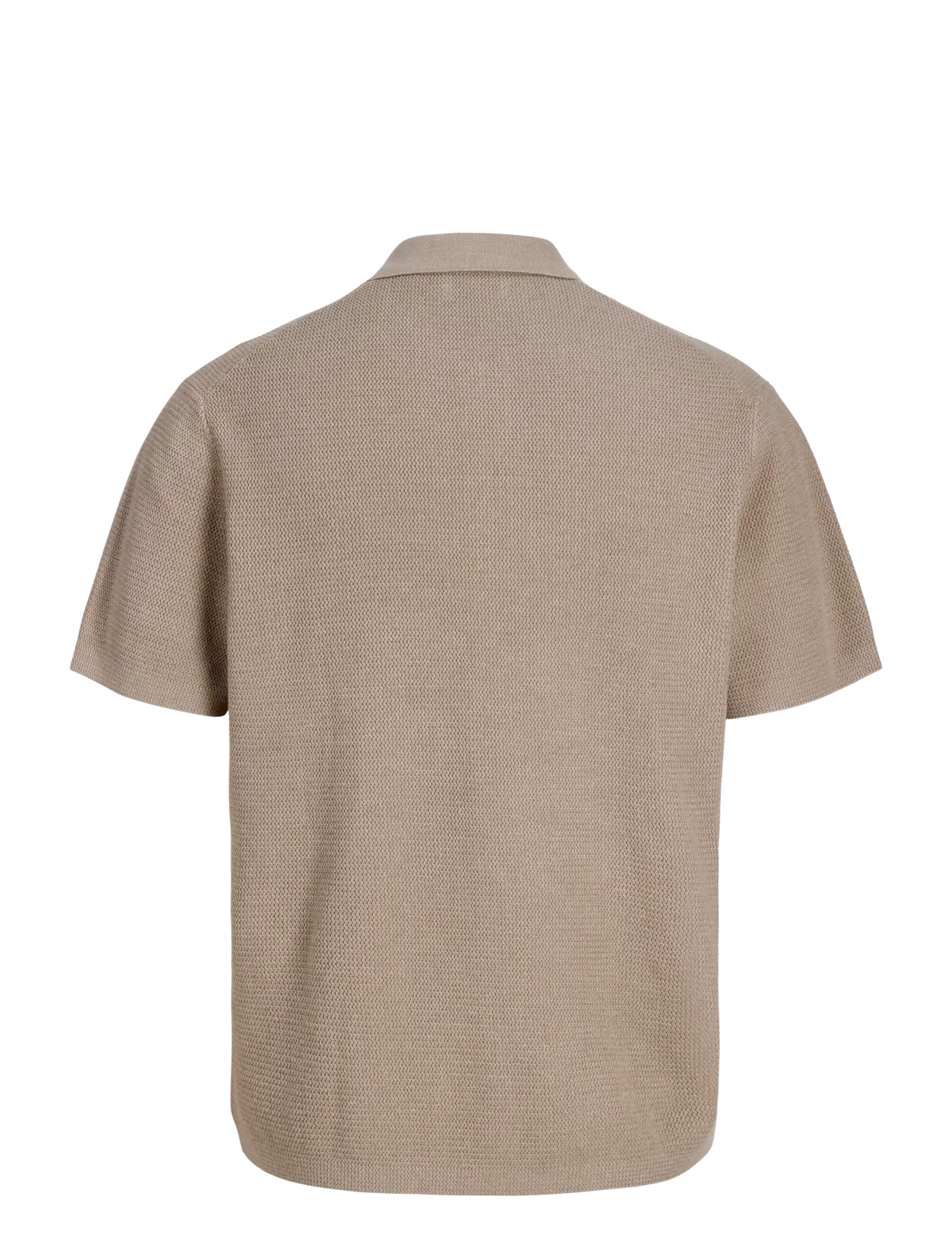 Jack & Jones - JJMAX KNIT ZIP POLO SS JNR - kootud polosärgid - string - 2
