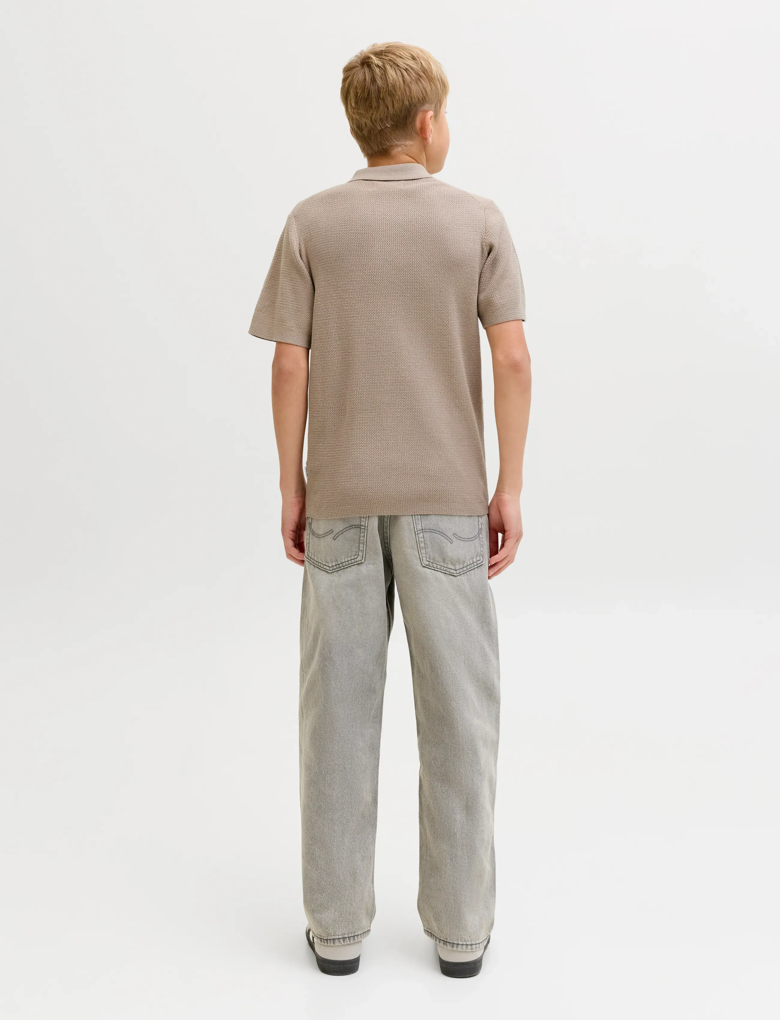 Jack & Jones - JJMAX KNIT ZIP POLO SS JNR - kootud polosärgid - string - 3