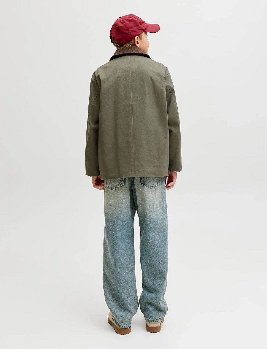 Jack & Jones - JJEGRAHAM WORKER JACKET LN JNR - leichte jacken - dusty olive - 2
