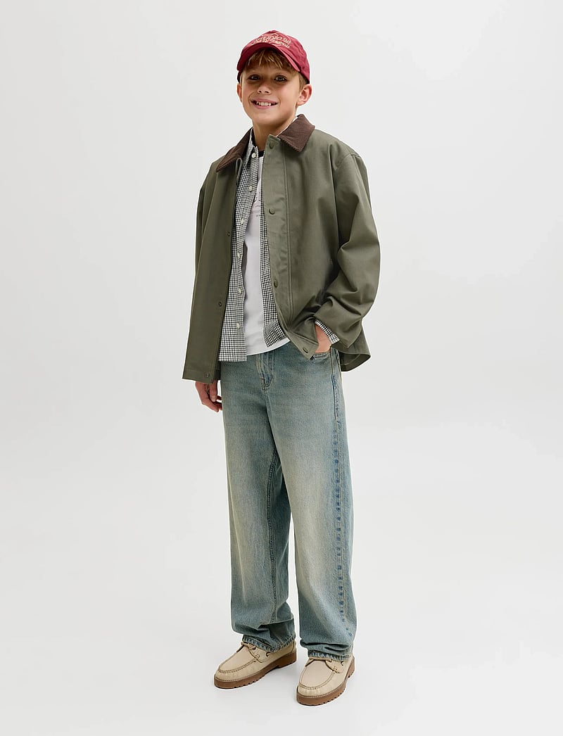 Jack & Jones - JJEGRAHAM WORKER JACKET LN JNR - leichte jacken - dusty olive - 3