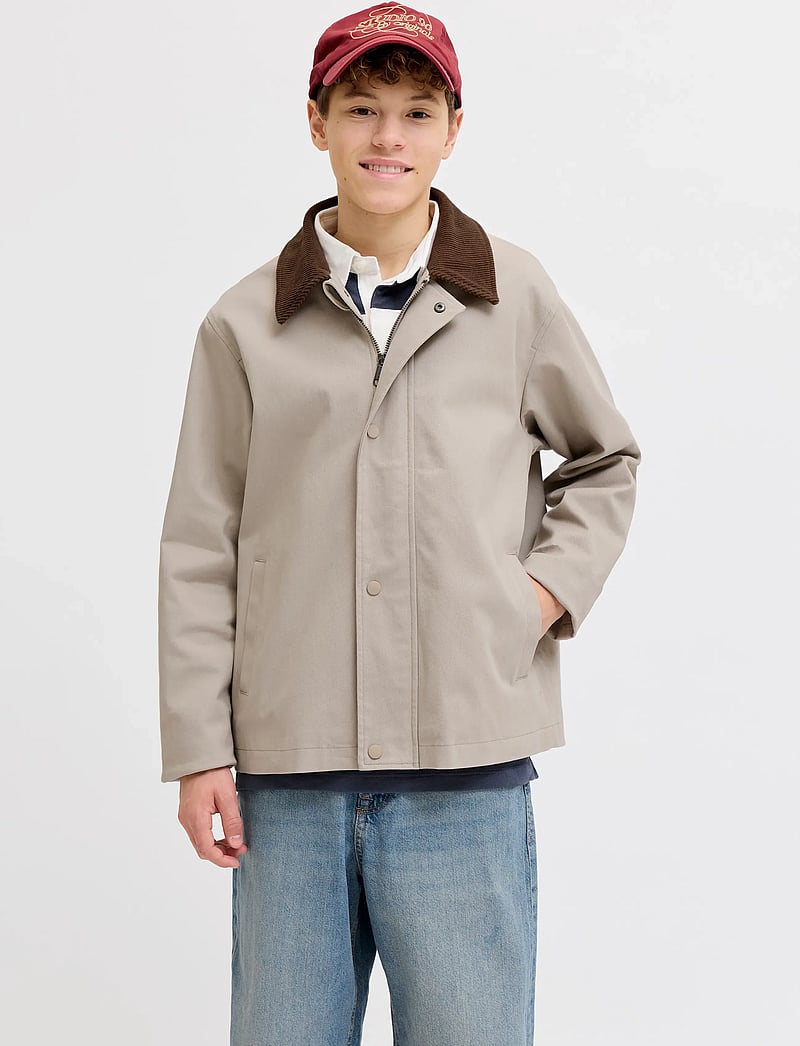 Jack & Jones - JJEGRAHAM WORKER JACKET LN JNR - leichte jacken - string - 0
