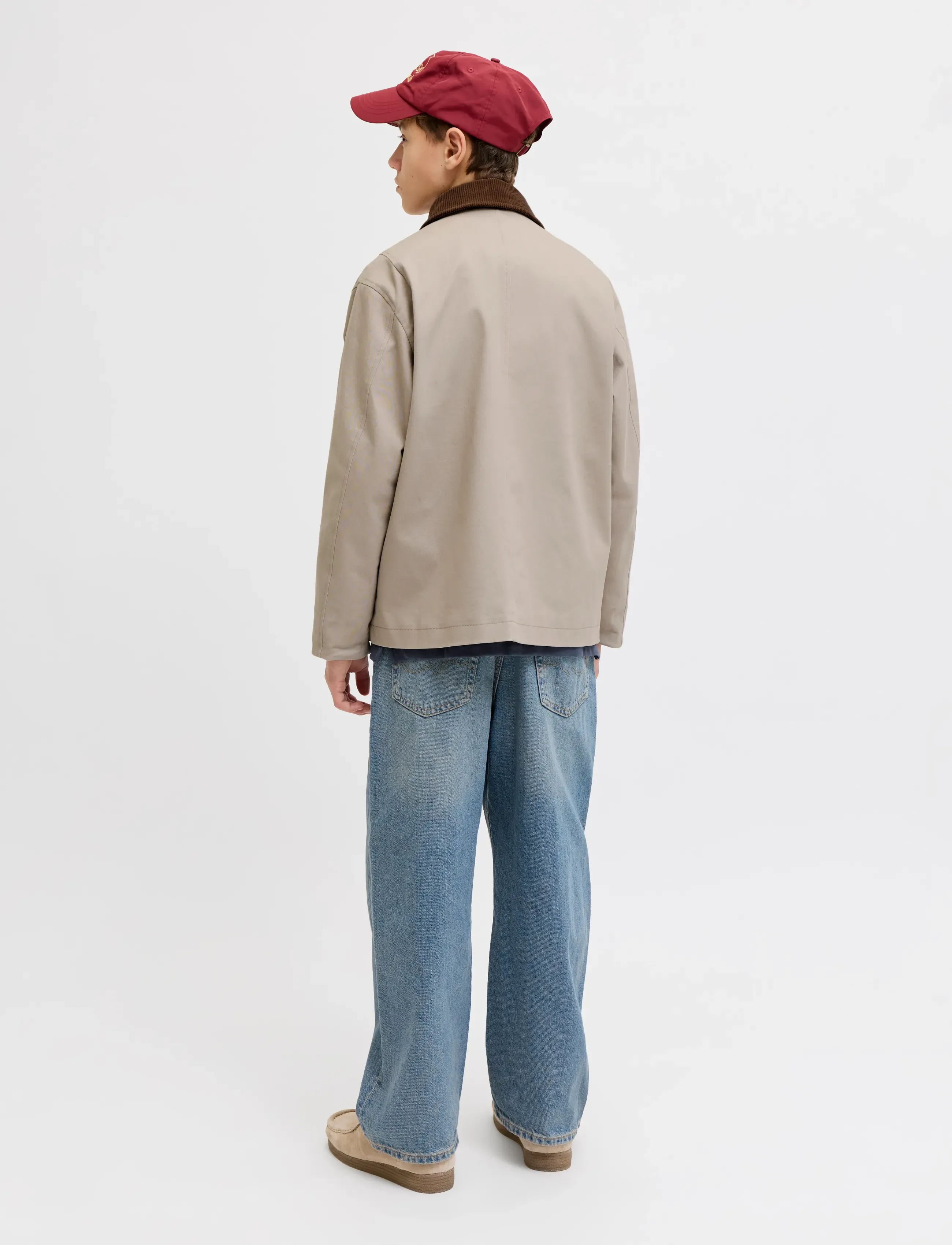Jack & Jones - JJEGRAHAM WORKER JACKET LN JNR - lette jakker - string - 3