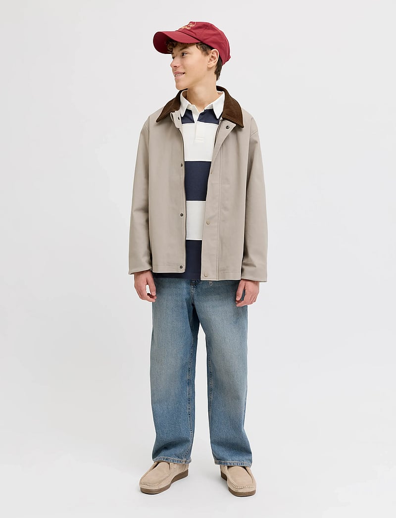 Jack & Jones - JJEGRAHAM WORKER JACKET LN JNR - leichte jacken - string - 4