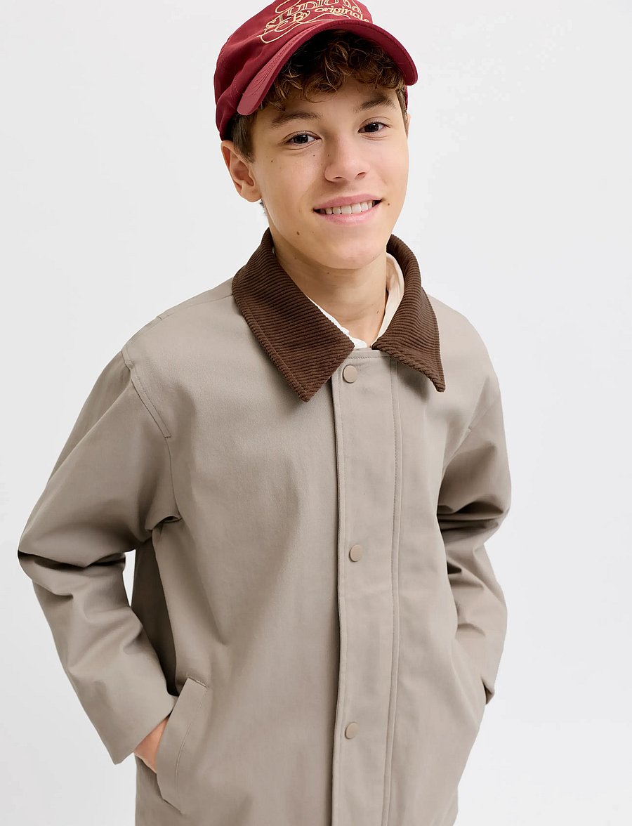 Jack & Jones - JJEGRAHAM WORKER JACKET LN JNR - leichte jacken - string - 5