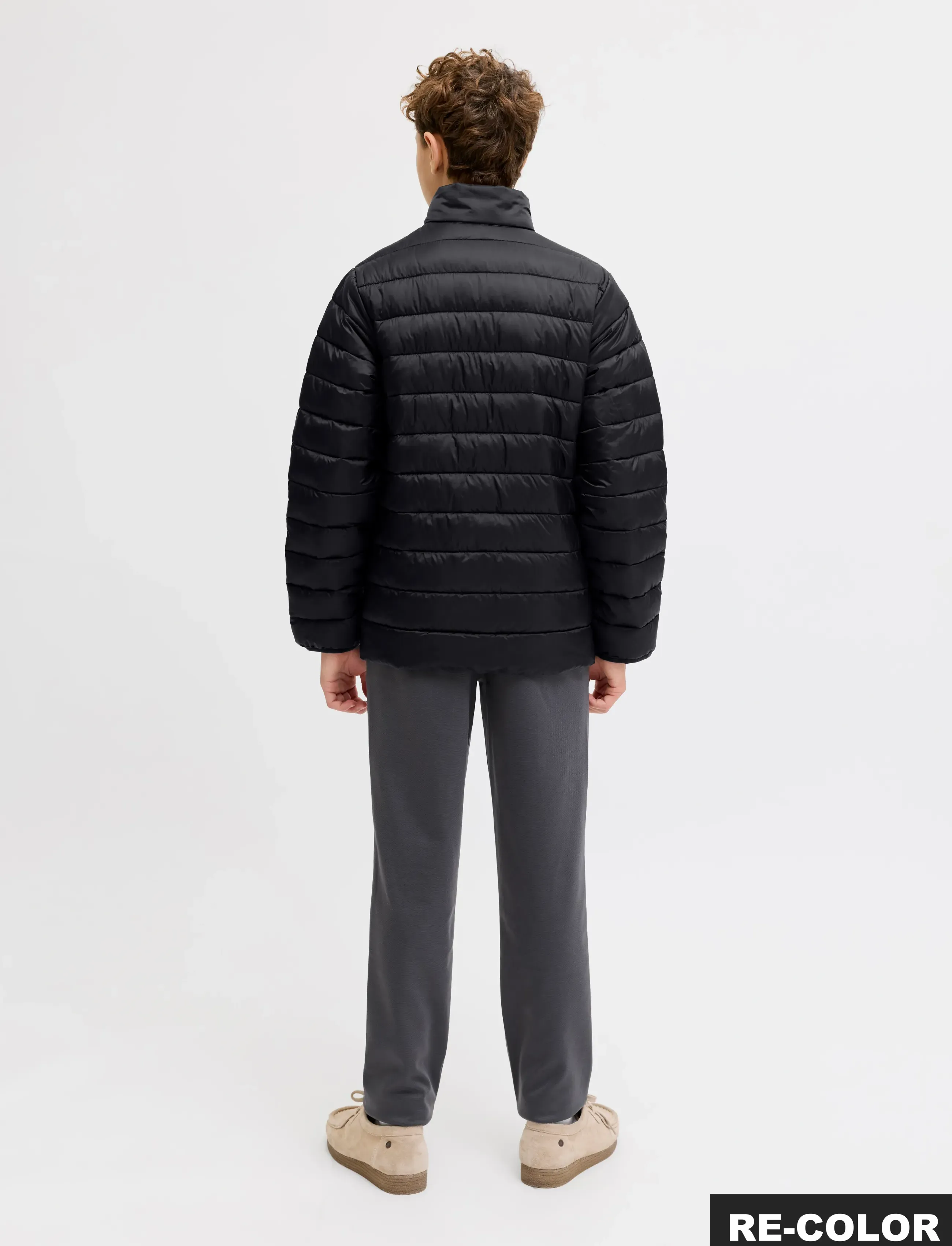 Jack & Jones - JJLOUIS LIGHT PUFFER COLLAR JNR - talvejope - black - 3