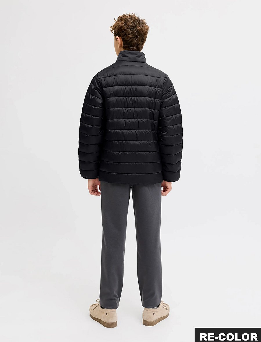 Jack & Jones - JJLOUIS LIGHT PUFFER COLLAR JNR - talvitakki - black - 3
