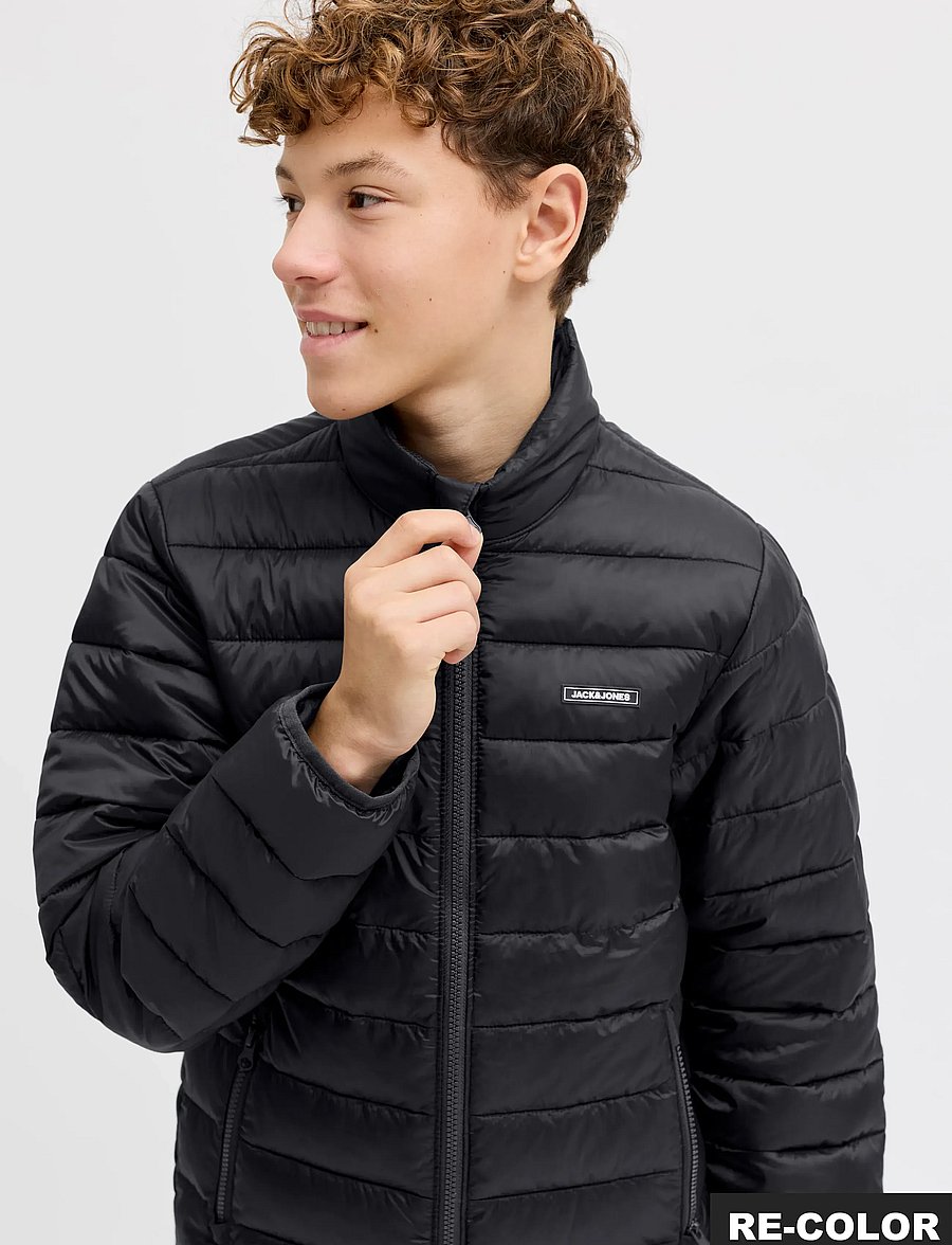 Jack & Jones - JJLOUIS LIGHT PUFFER COLLAR JNR - talvitakki - black - 5