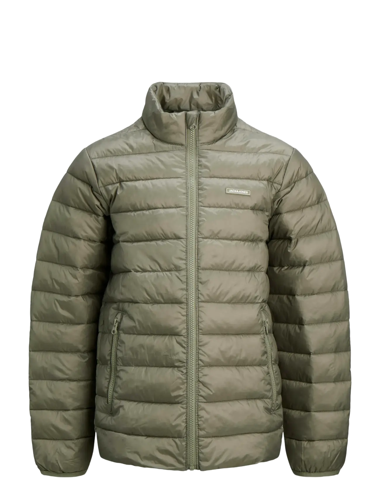 Jack & Jones JJLOUIS LIGHT PUFFER COLLAR JNR - Vinterjakker - VETIVER / khaki/green
