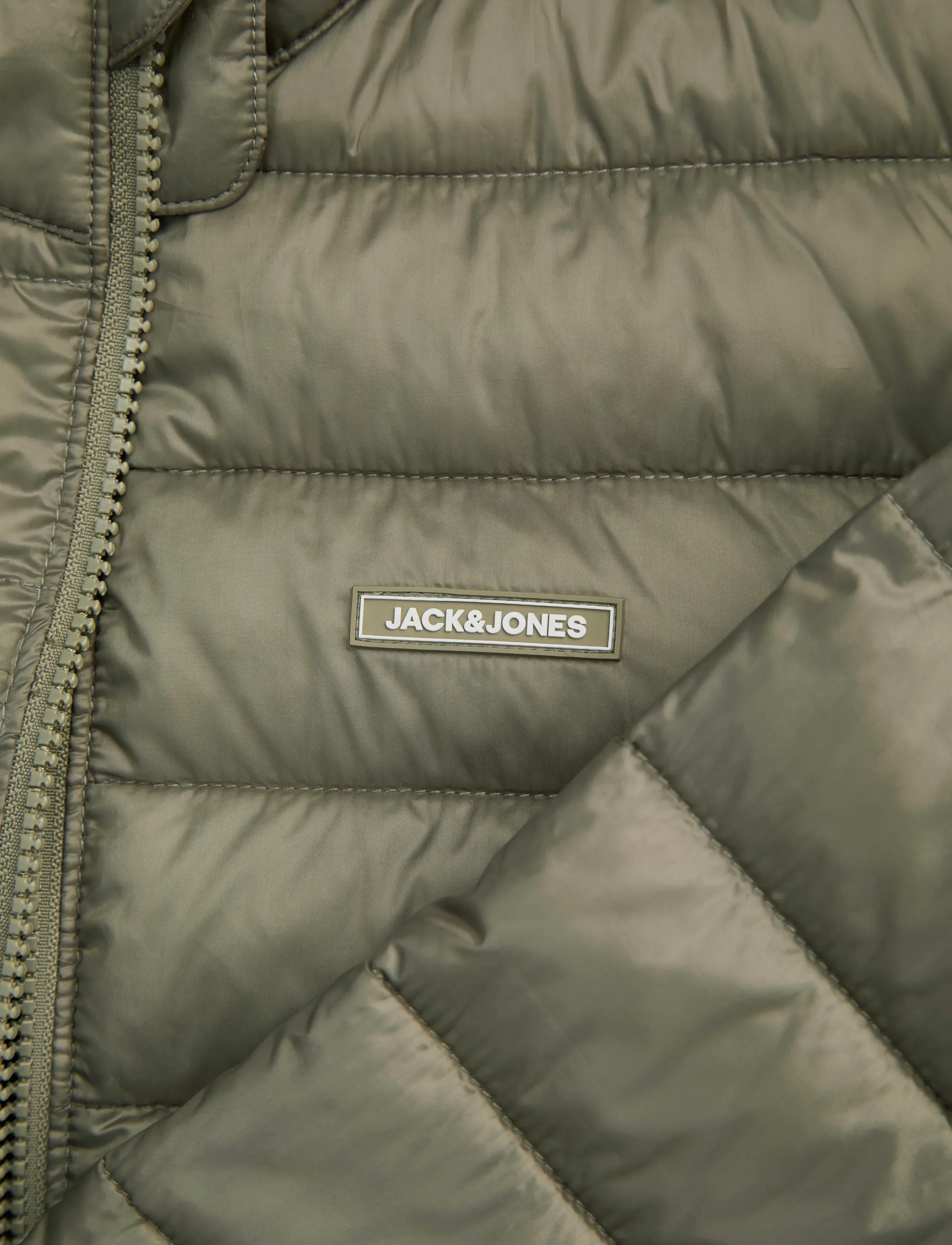 Jack & Jones - JJLOUIS LIGHT PUFFER COLLAR JNR - vinterjakker - vetiver - 3