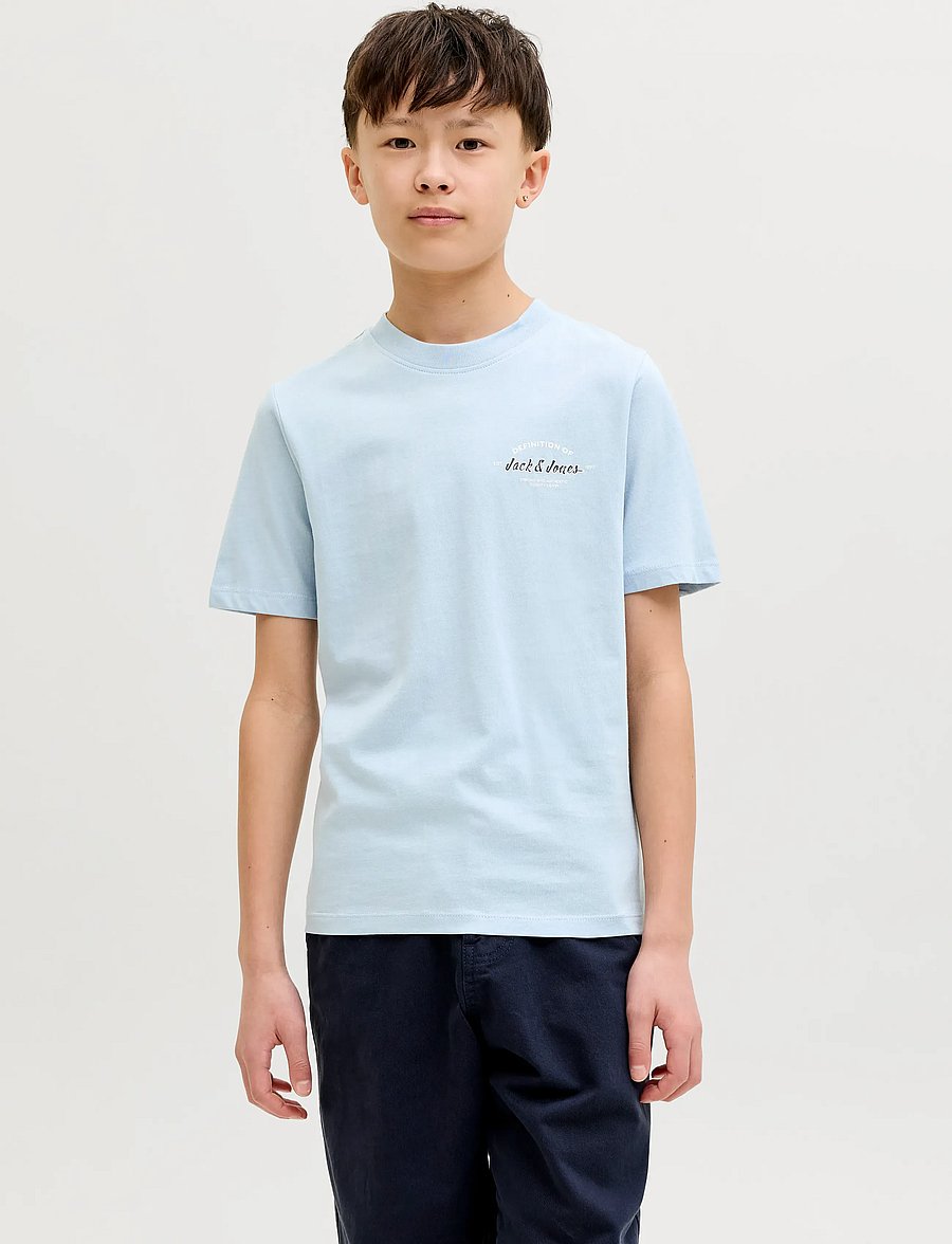 Jack & Jones - JJBRANDON TEE SS CREW NECK JNR - celestial blue - 0