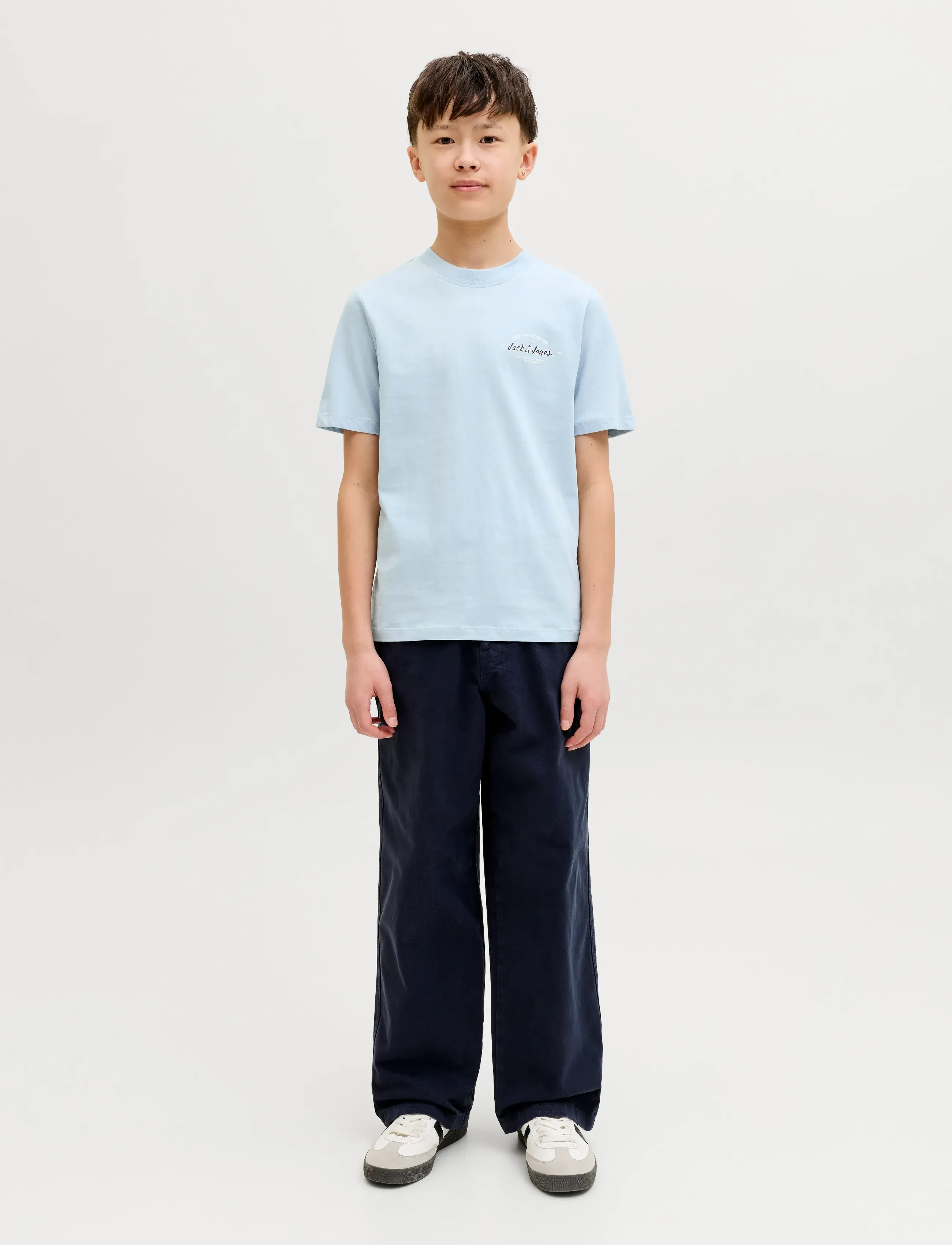 Jack & Jones - JJBRANDON TEE SS CREW NECK JNR - celestial blue - 4
