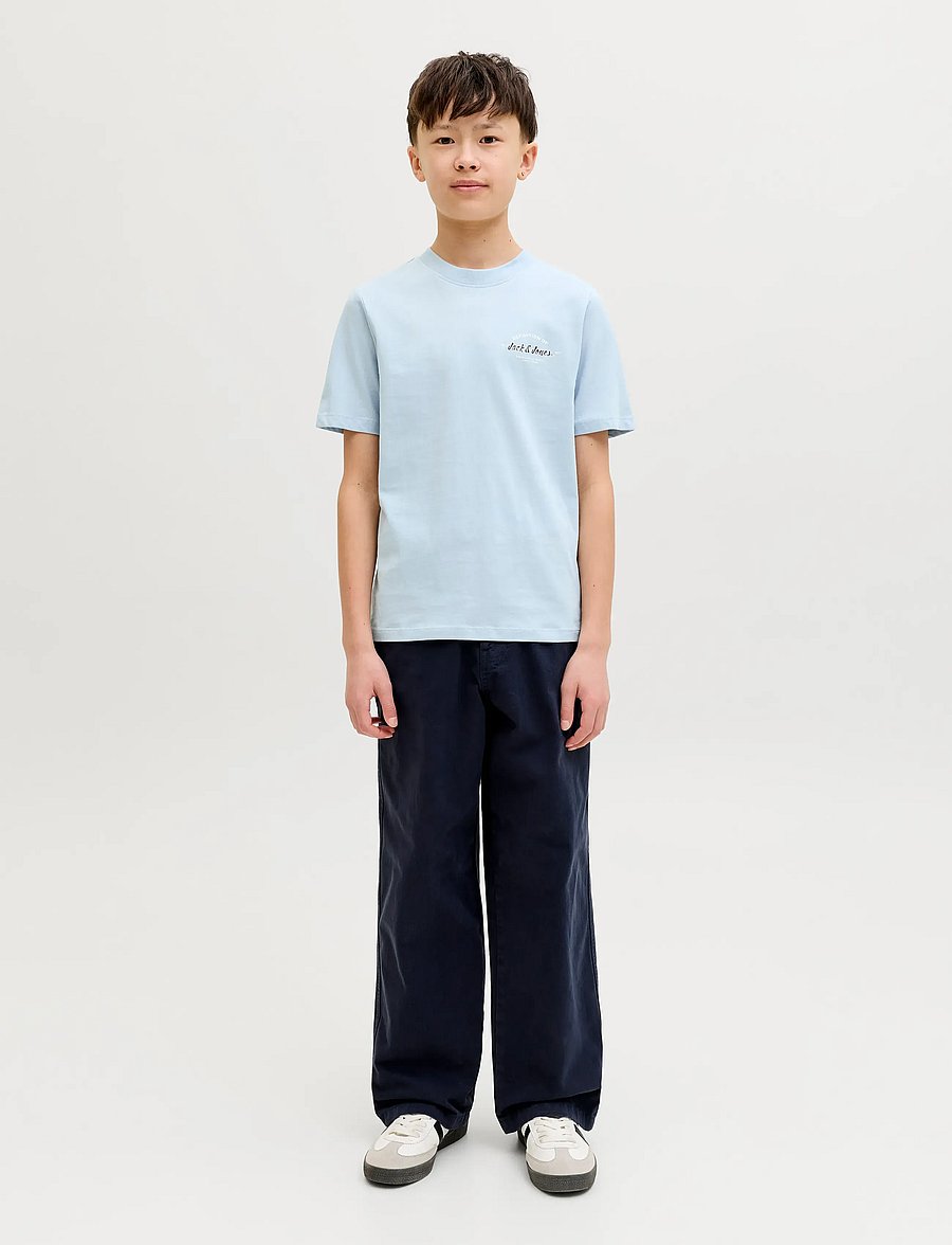 Jack & Jones - JJBRANDON TEE SS CREW NECK JNR - celestial blue - 4