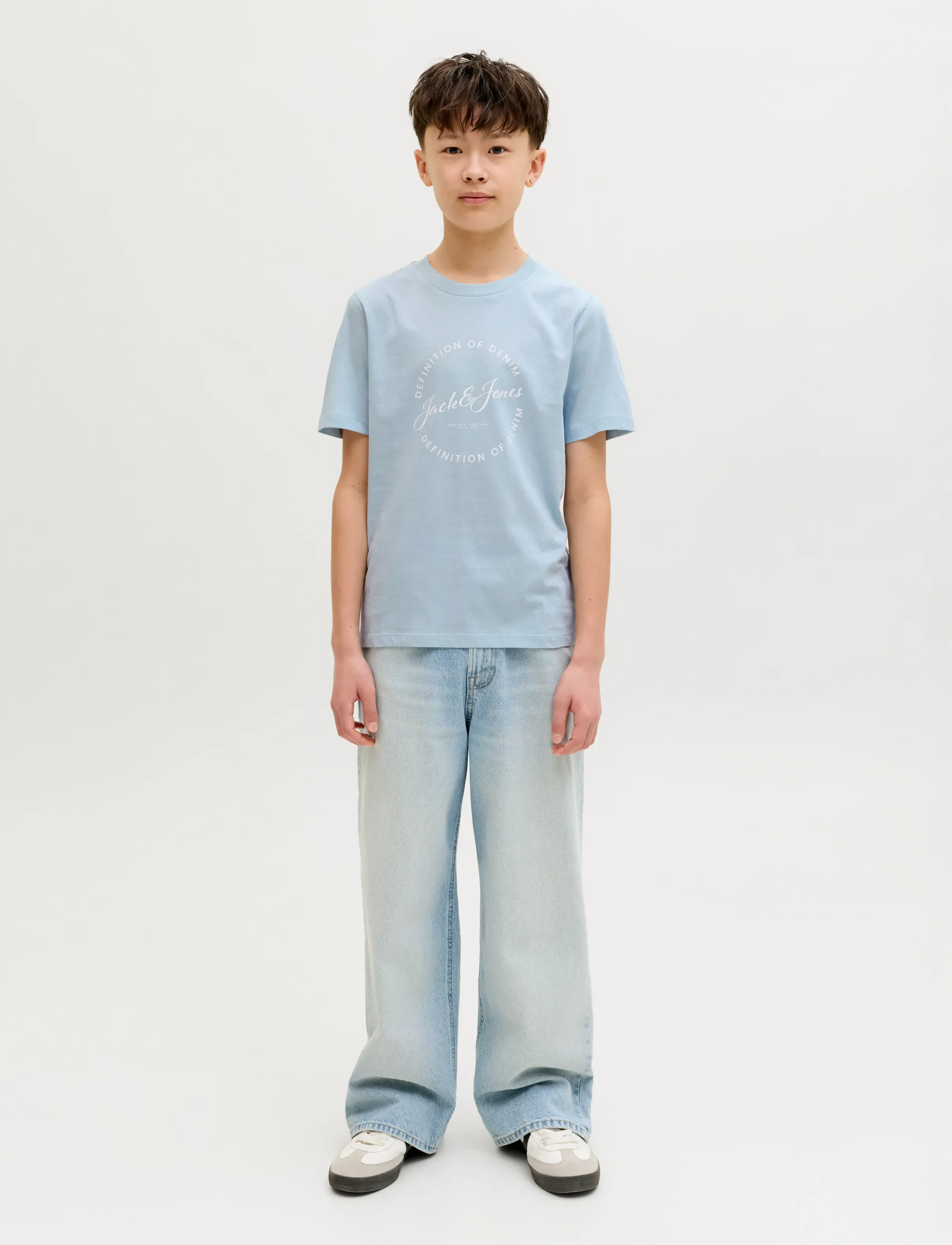 Jack & Jones - JJGRAYSON TEE SS CREW NECK JNR - celestial blue - 4