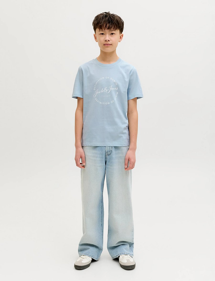 Jack & Jones - JJGRAYSON TEE SS CREW NECK JNR - celestial blue - 4