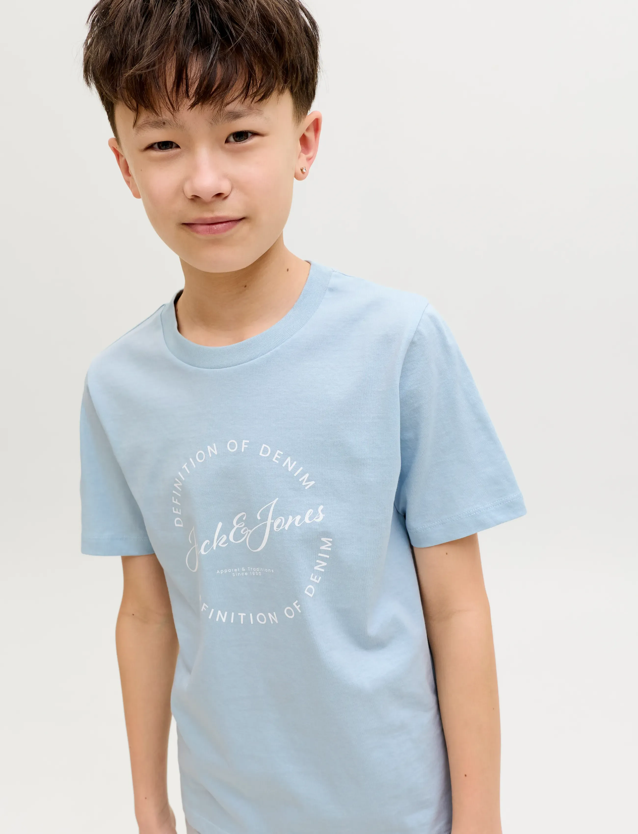Jack & Jones - JJGRAYSON TEE SS CREW NECK JNR - celestial blue - 5