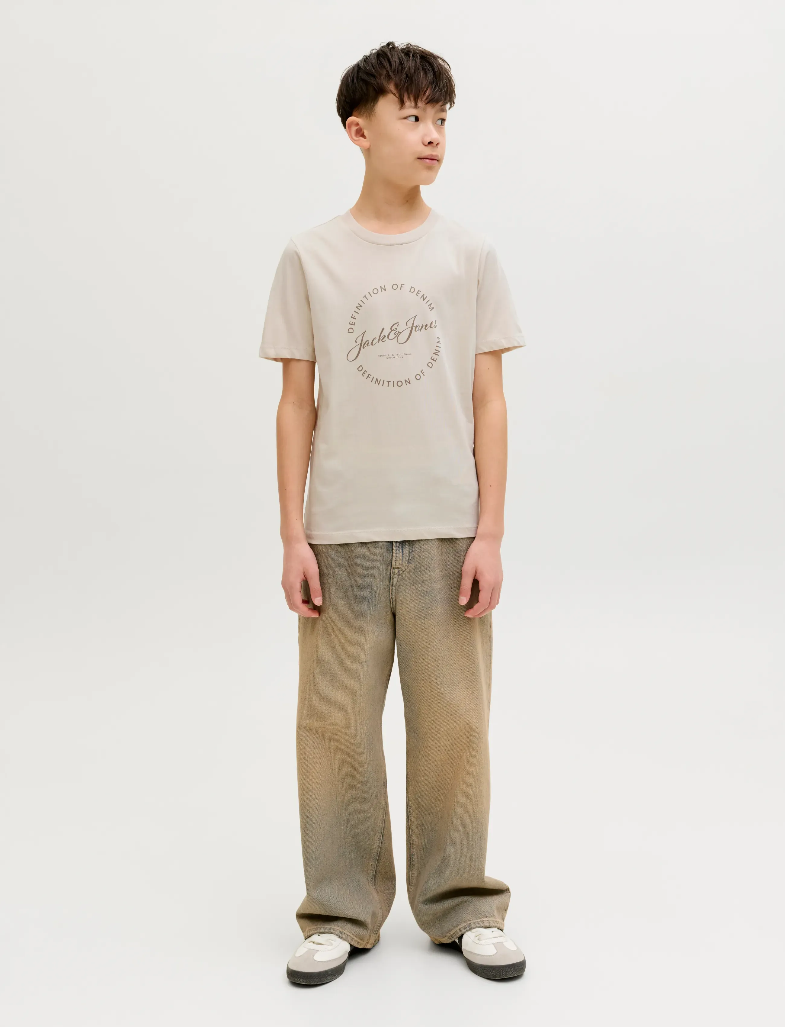 Jack & Jones - JJGRAYSON TEE SS CREW NECK JNR - moonbeam - 3
