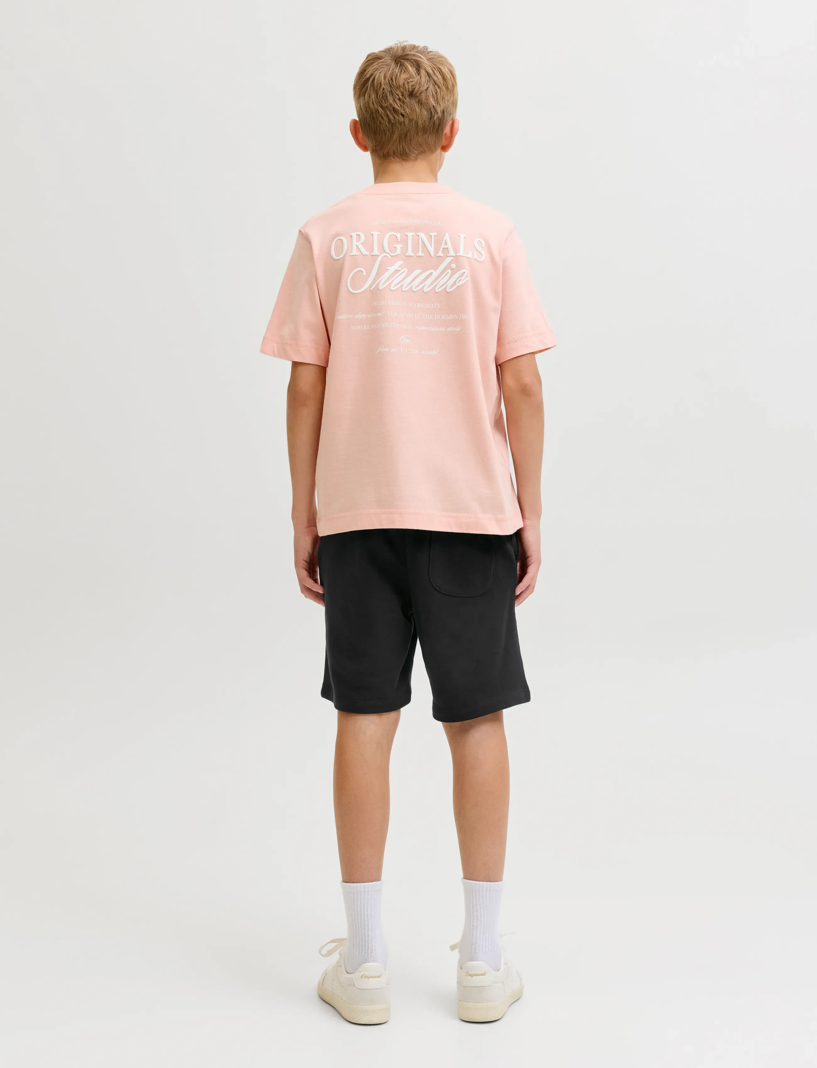 Jack & Jones - JPSTKANE SOHO SWEAT SHORTS MID JNR - lühikesed dressipüksid - black - 3