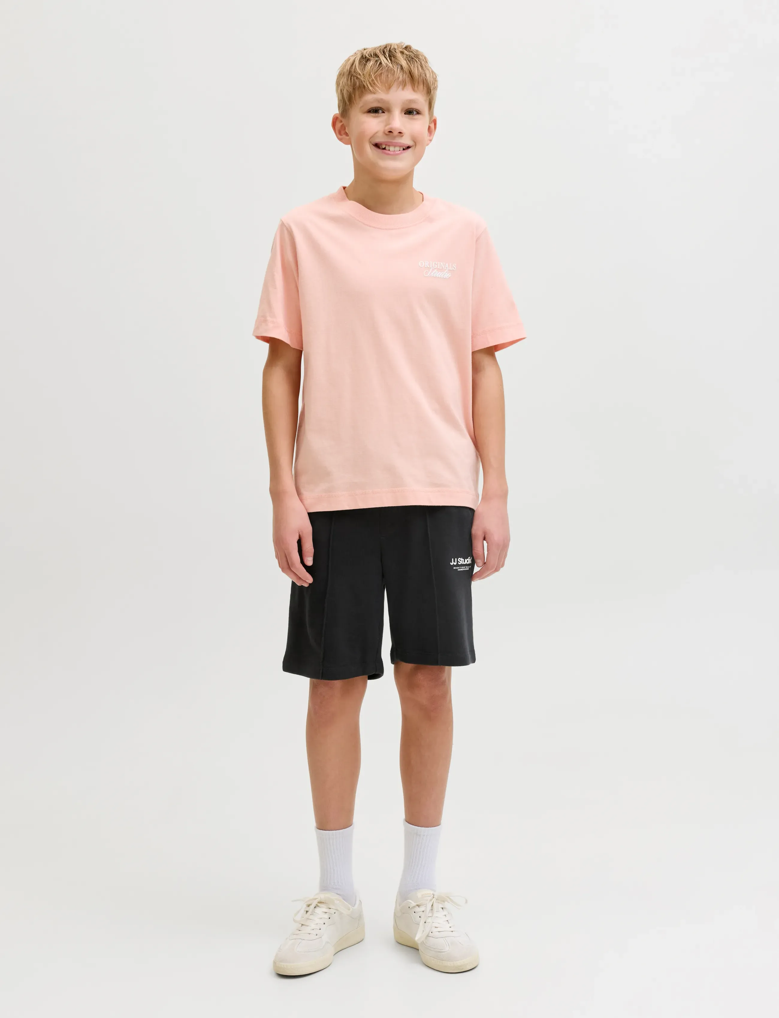 Jack & Jones - JPSTKANE SOHO SWEAT SHORTS MID JNR - lühikesed dressipüksid - black - 4