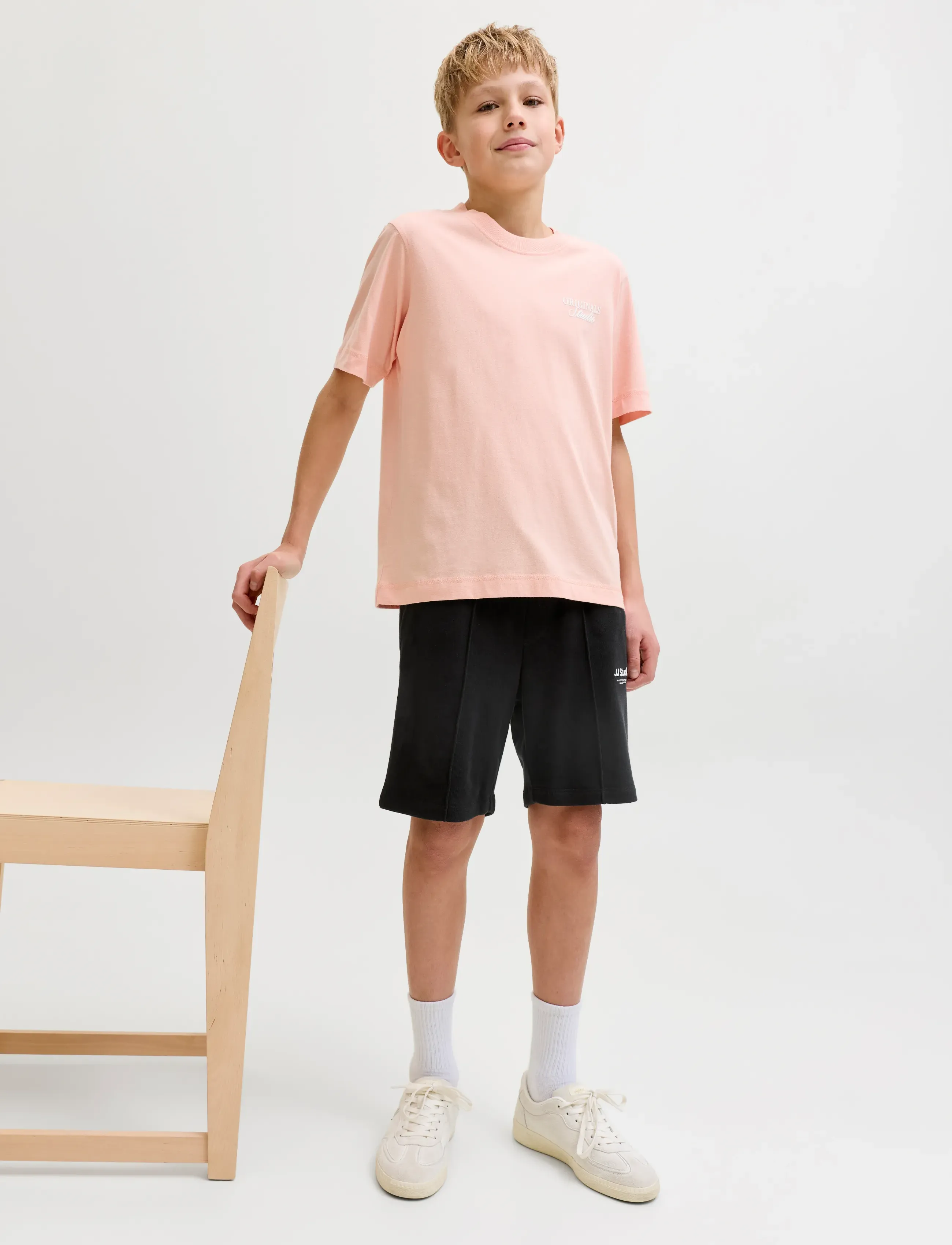Jack & Jones - JPSTKANE SOHO SWEAT SHORTS MID JNR - lühikesed dressipüksid - black - 5