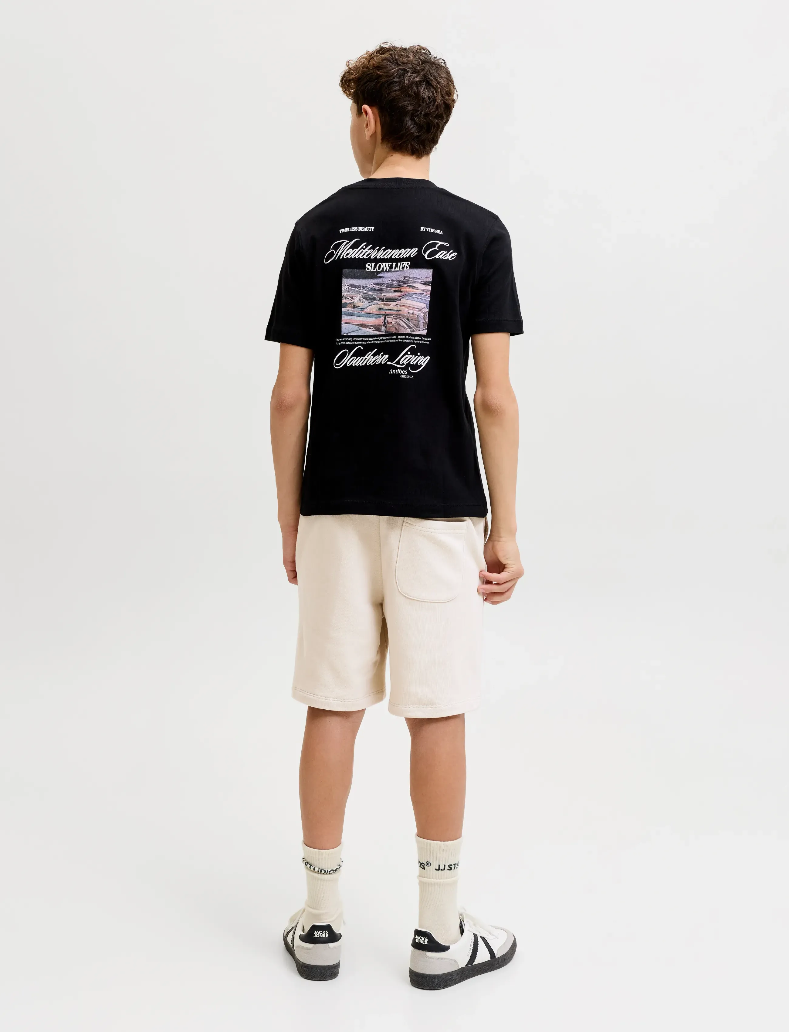Jack & Jones - JPSTKANE SOHO SWEAT SHORTS MID JNR - sweatshorts - moonbeam - 3