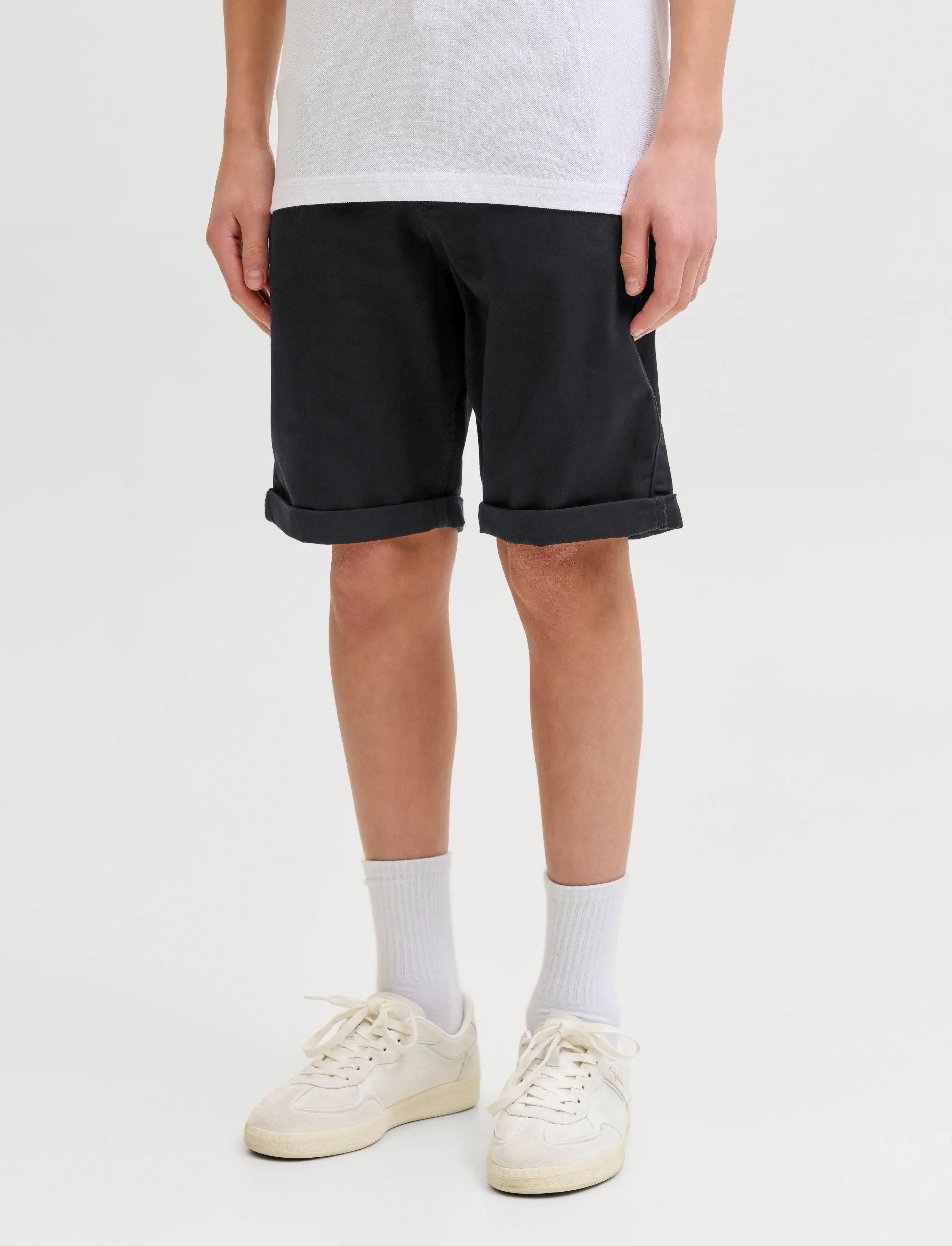 Jack & Jones JPSTRICK DYLAN ORIGINAL SHORTS JNR - Shorts - BLACK / black