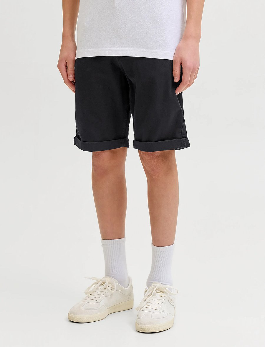 Jack & Jones - JPSTRICK DYLAN ORIGINAL SHORTS JNR - lühikesed chino-püksid - black - 0