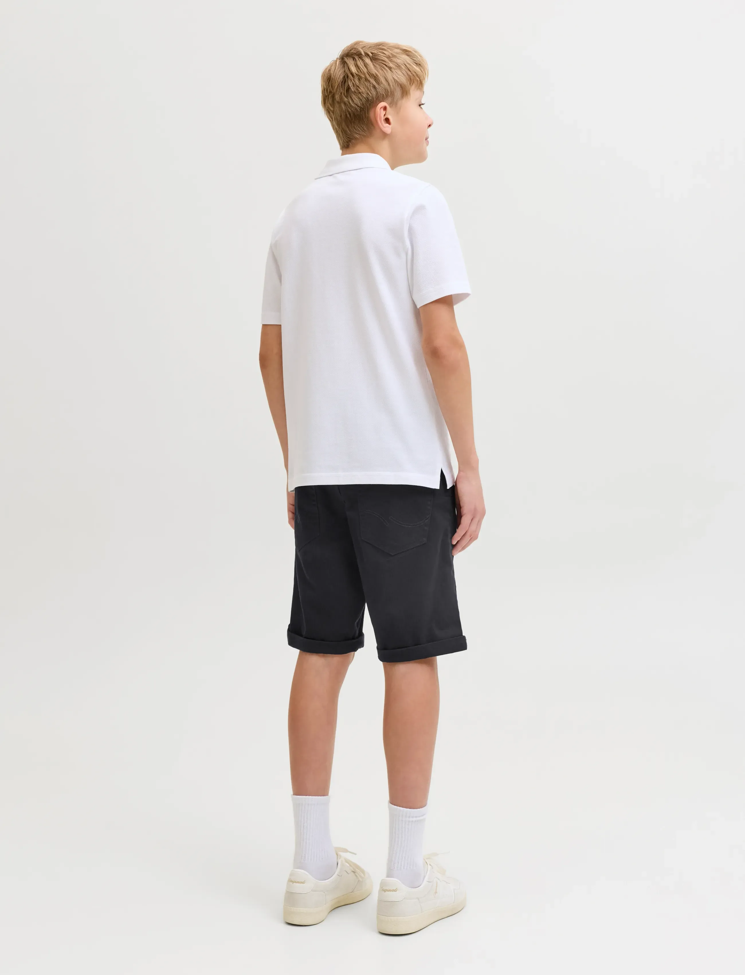Jack & Jones - JPSTRICK DYLAN ORIGINAL SHORTS JNR - chino shorts - black - 3