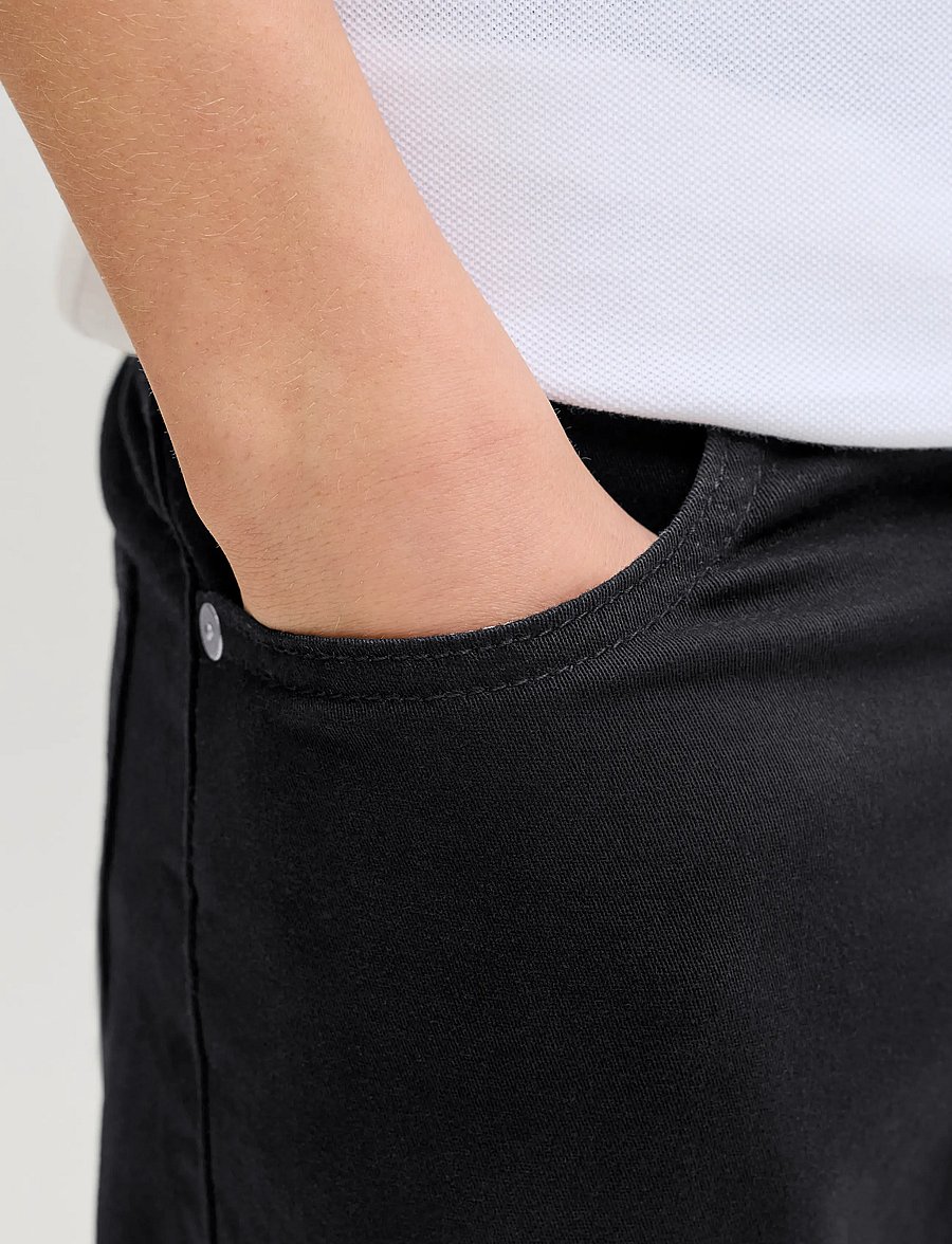 Jack & Jones - JPSTRICK DYLAN ORIGINAL SHORTS JNR - lühikesed chino-püksid - black - 5
