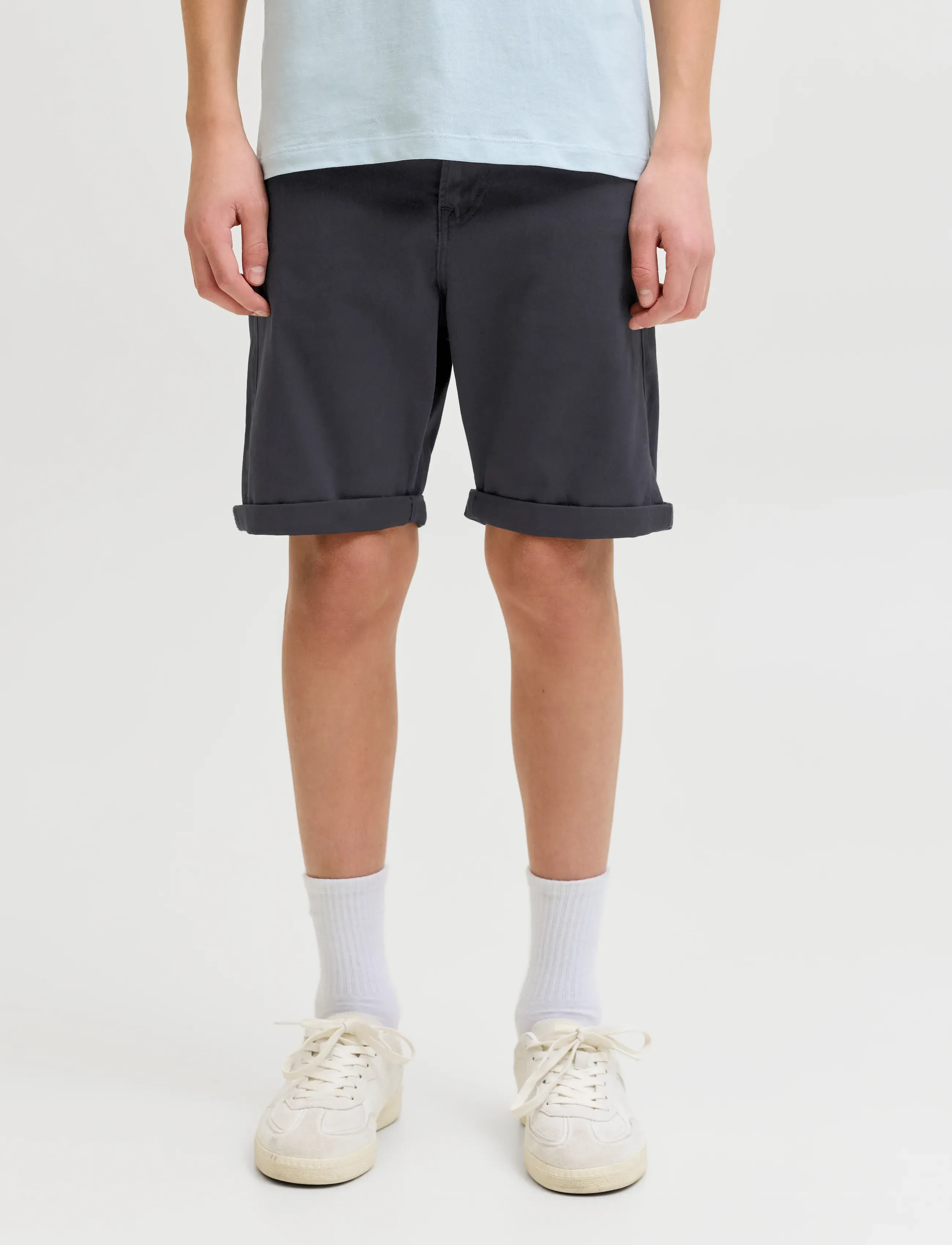 Jack & Jones JPSTRICK DYLAN ORIGINAL SHORTS JNR - Shorts - DARK NAVY / navy