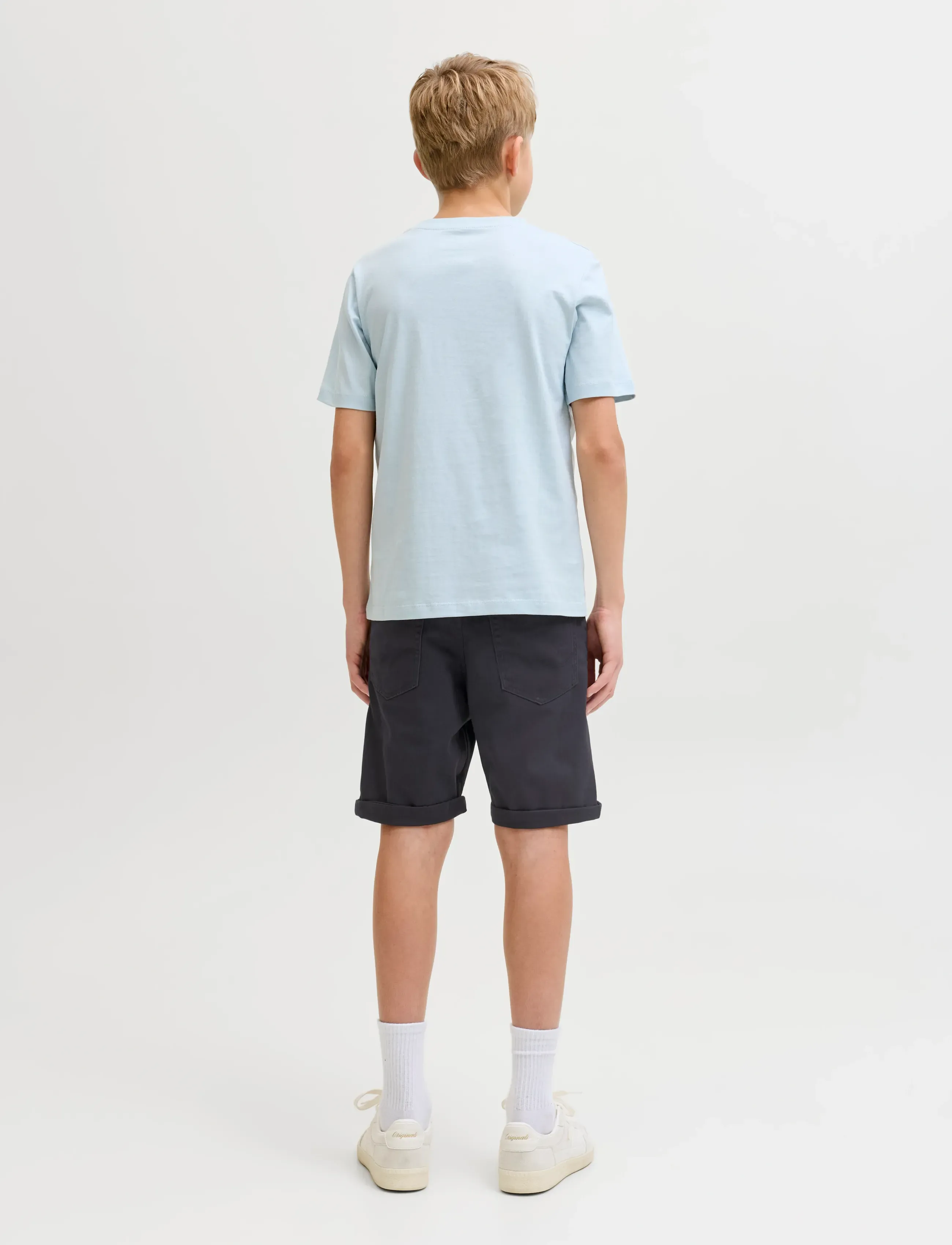 Jack & Jones - JPSTRICK DYLAN ORIGINAL SHORTS JNR - chino shorts - dark navy - 3