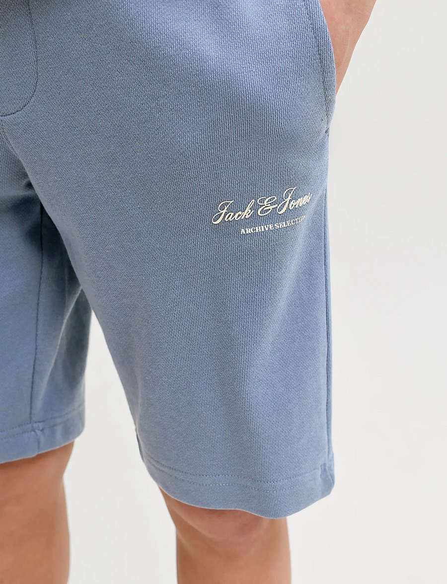 Jack & Jones - JPSTGORDON ARCHIVE SWEAT SHORTS MID JNR - lühikesed dressipüksid - blue mirage - 5