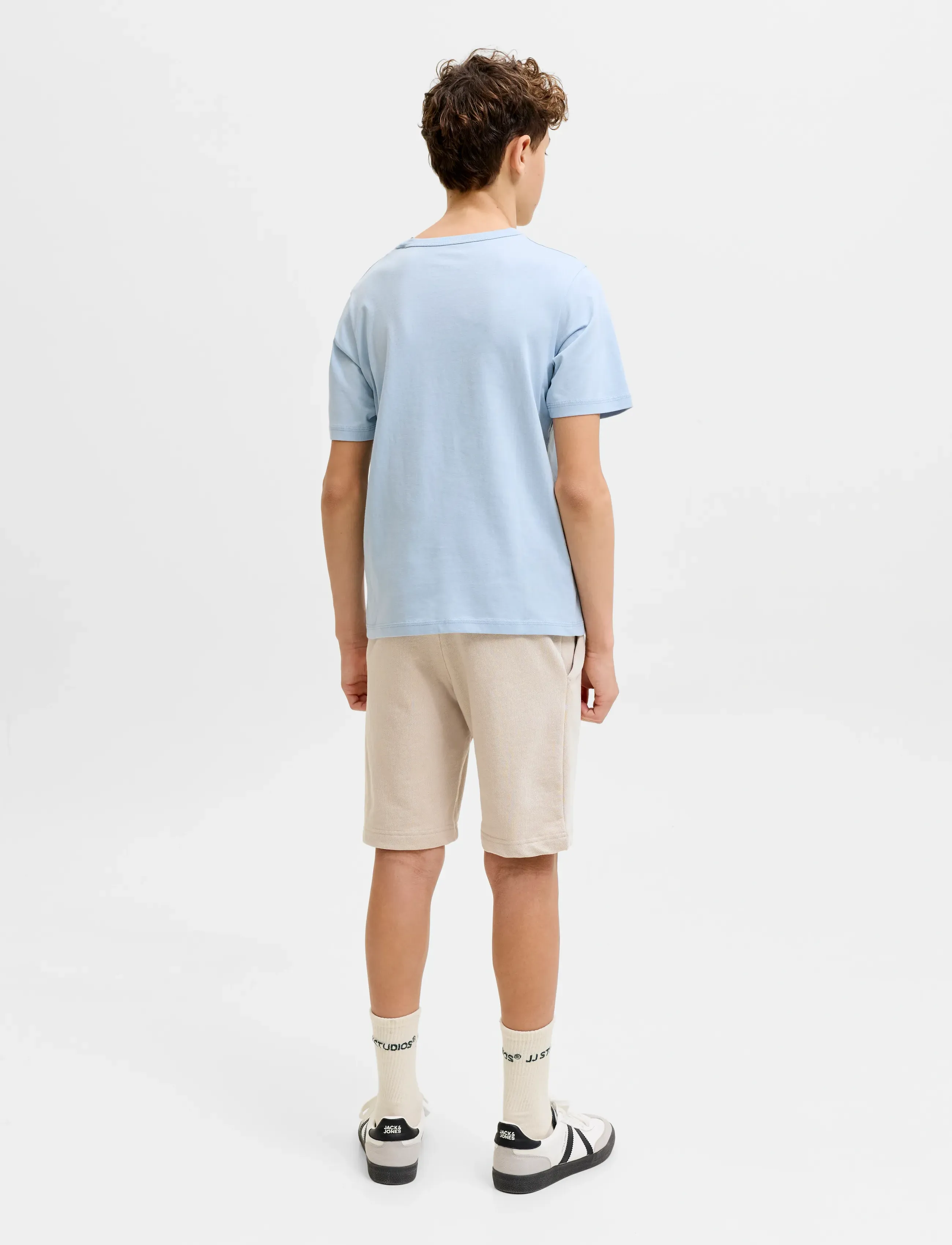 Jack & Jones - JPSTGORDON ARCHIVE SWEAT SHORTS MID JNR - sweat shorts - moonbeam - 3