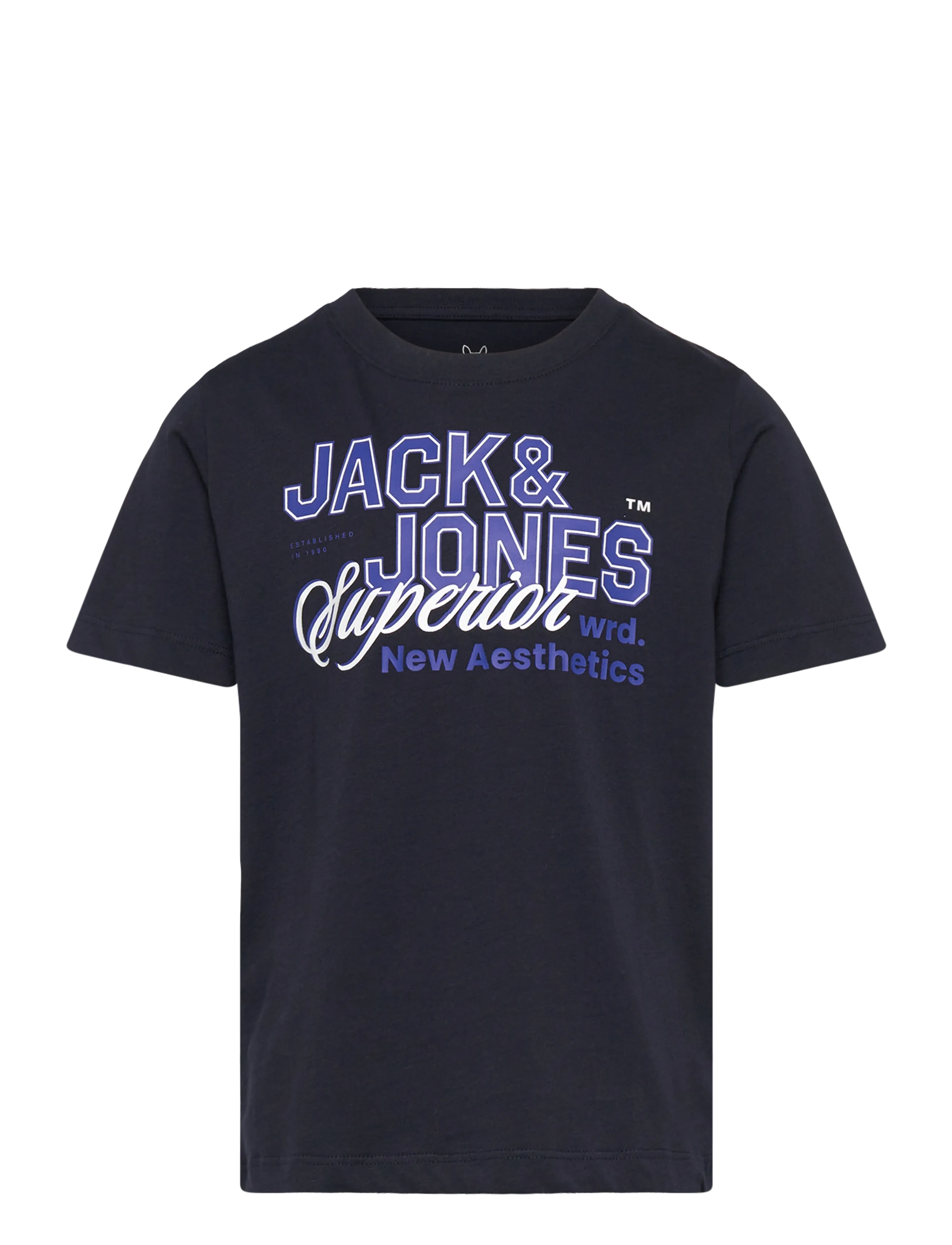 Jack & Jones JJELOGO TEE SS O-NECK 2COL SS26 NOOS MNI - 4 for 3 - NAVY BLAZER / navy