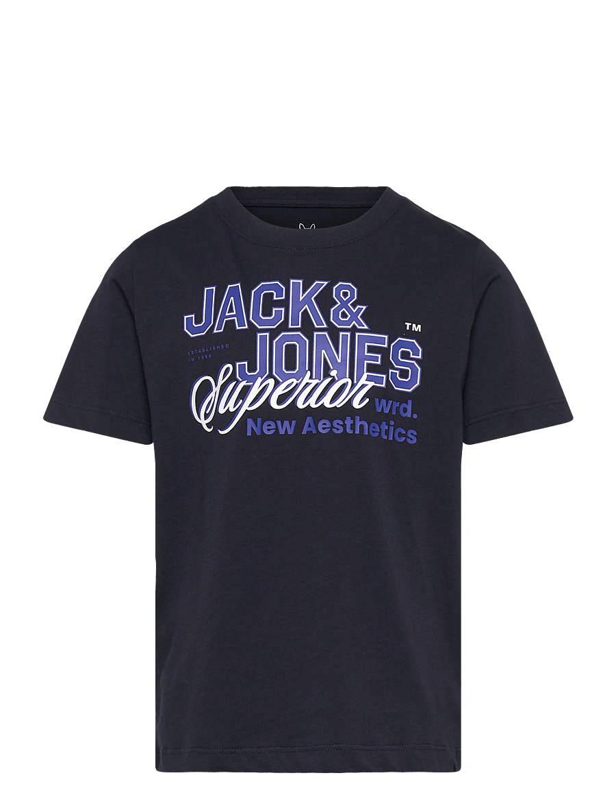 Jack & Jones - JJELOGO TEE SS O-NECK 2COL SS26 NOOS MNI - kurzärmelige - navy blazer - 0