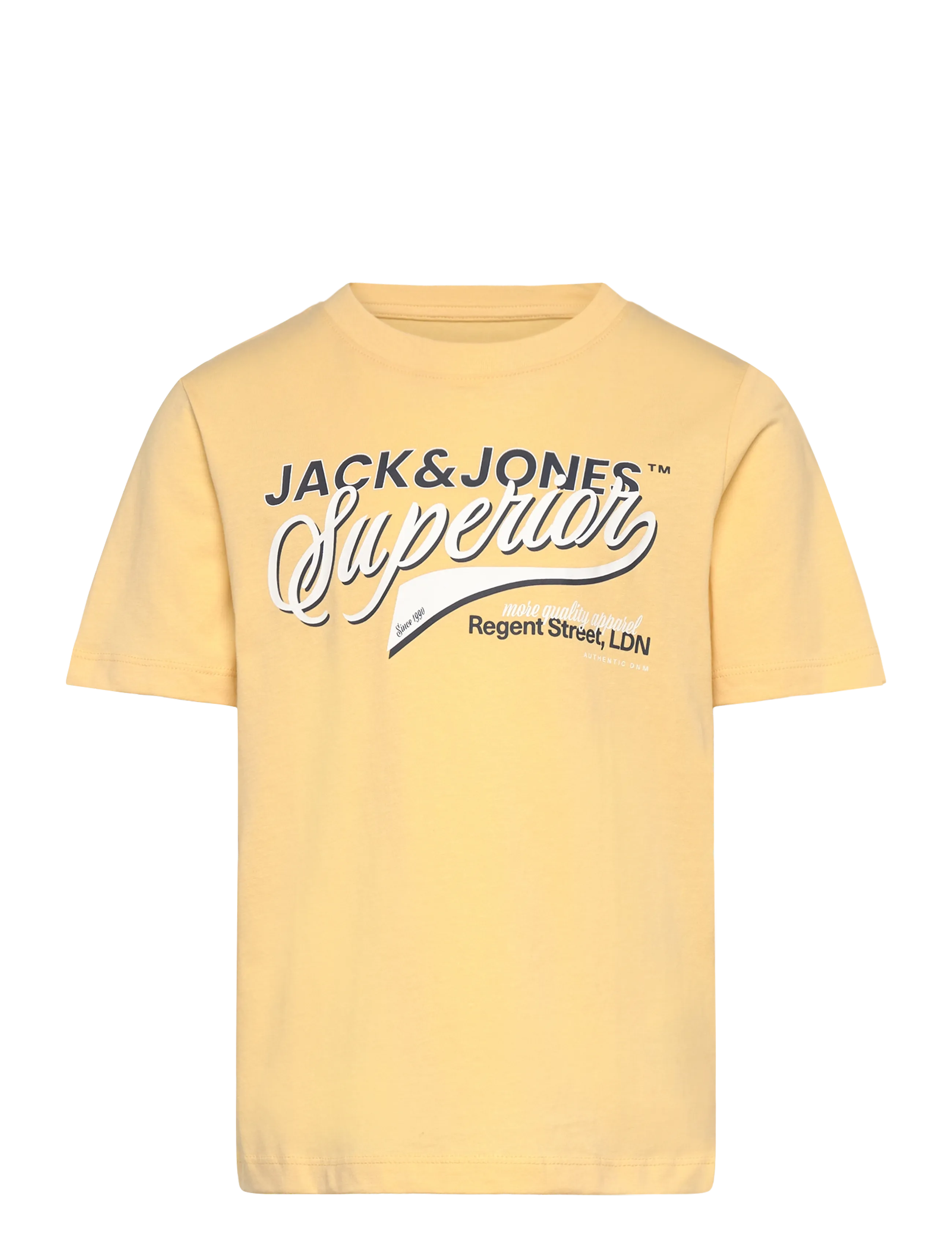 Jack & Jones JJELOGO TEE SS O-NECK 2COL SS26 NOOS MNI - Toppar & T-shirts - SUNLIGHT / yellow
